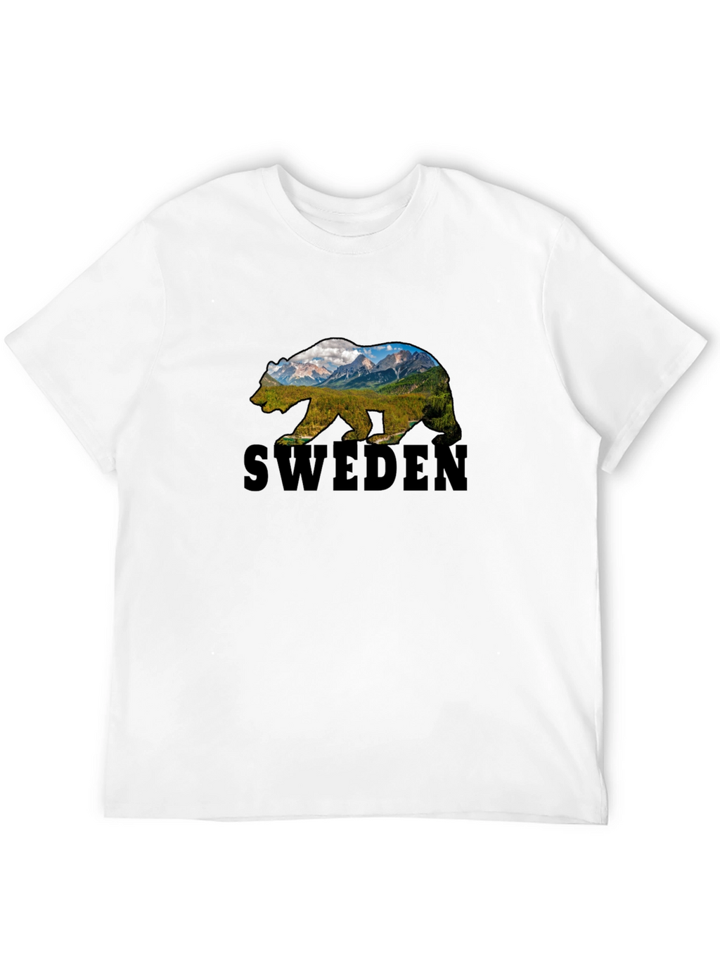Sweden Bear Graphic T-Shirt