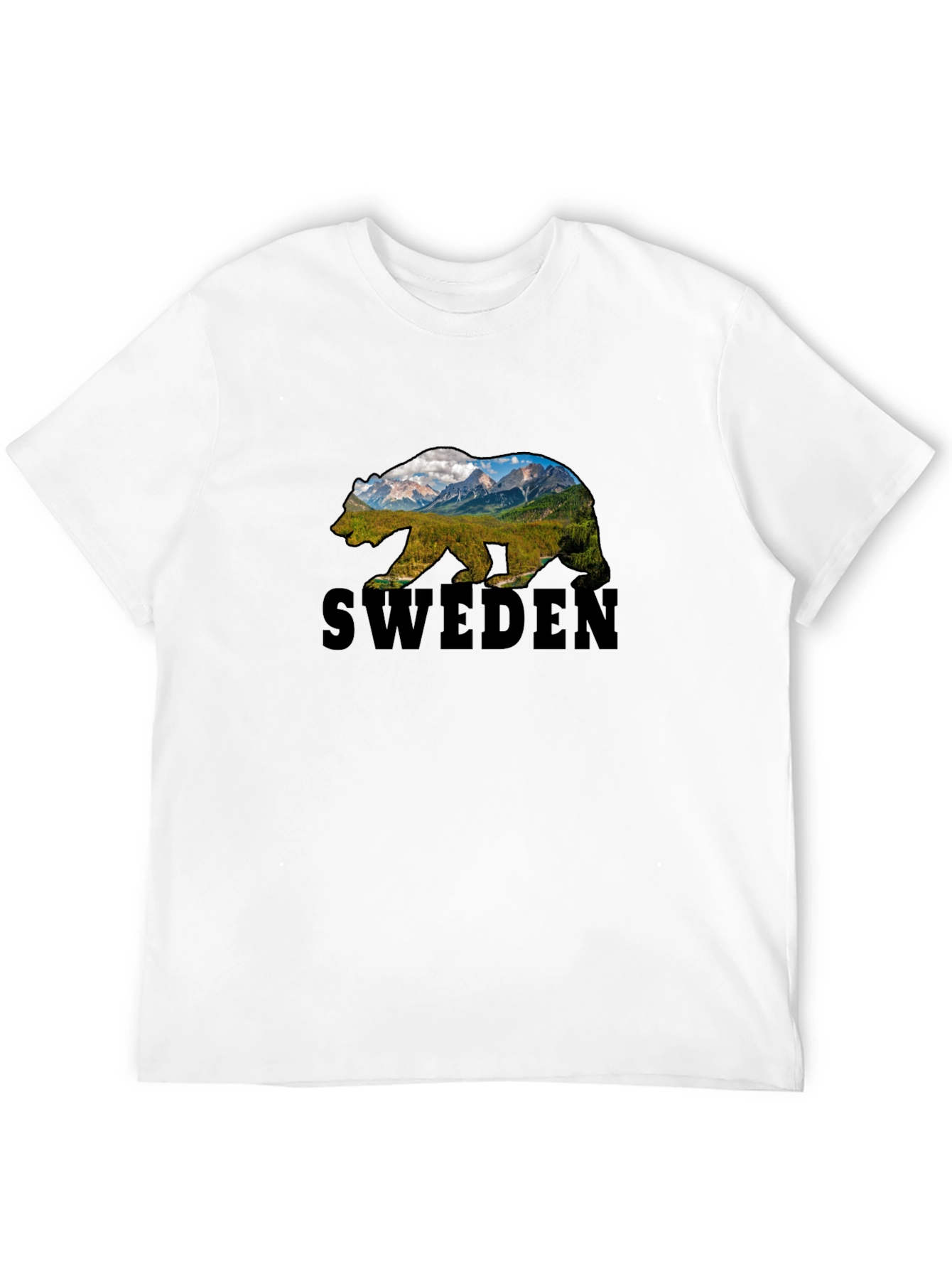 Sweden Bear Graphic T-Shirt