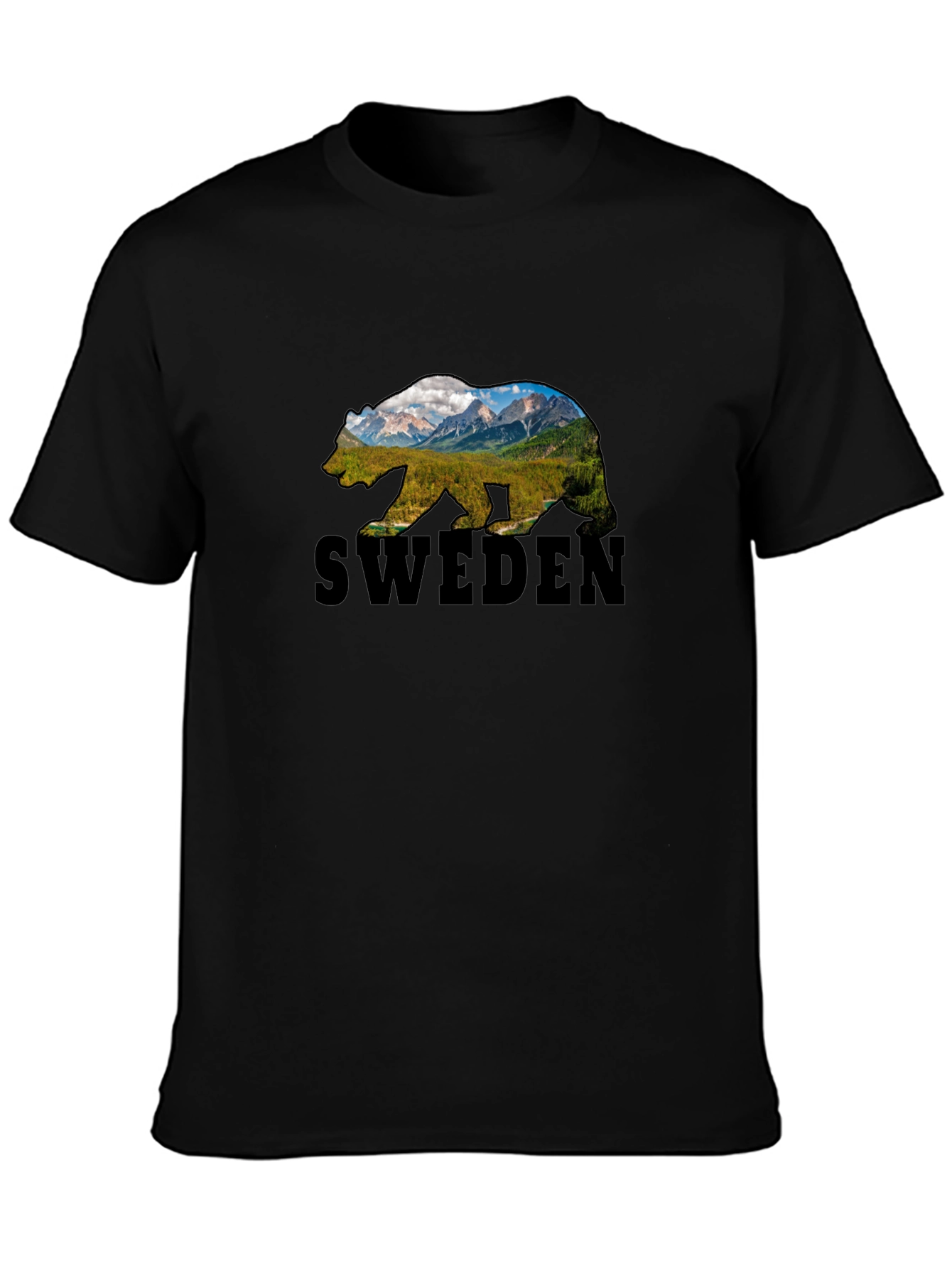 Sweden Bear Graphic T-Shirt