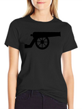 Cannon Graphic Tee - Black Cotton