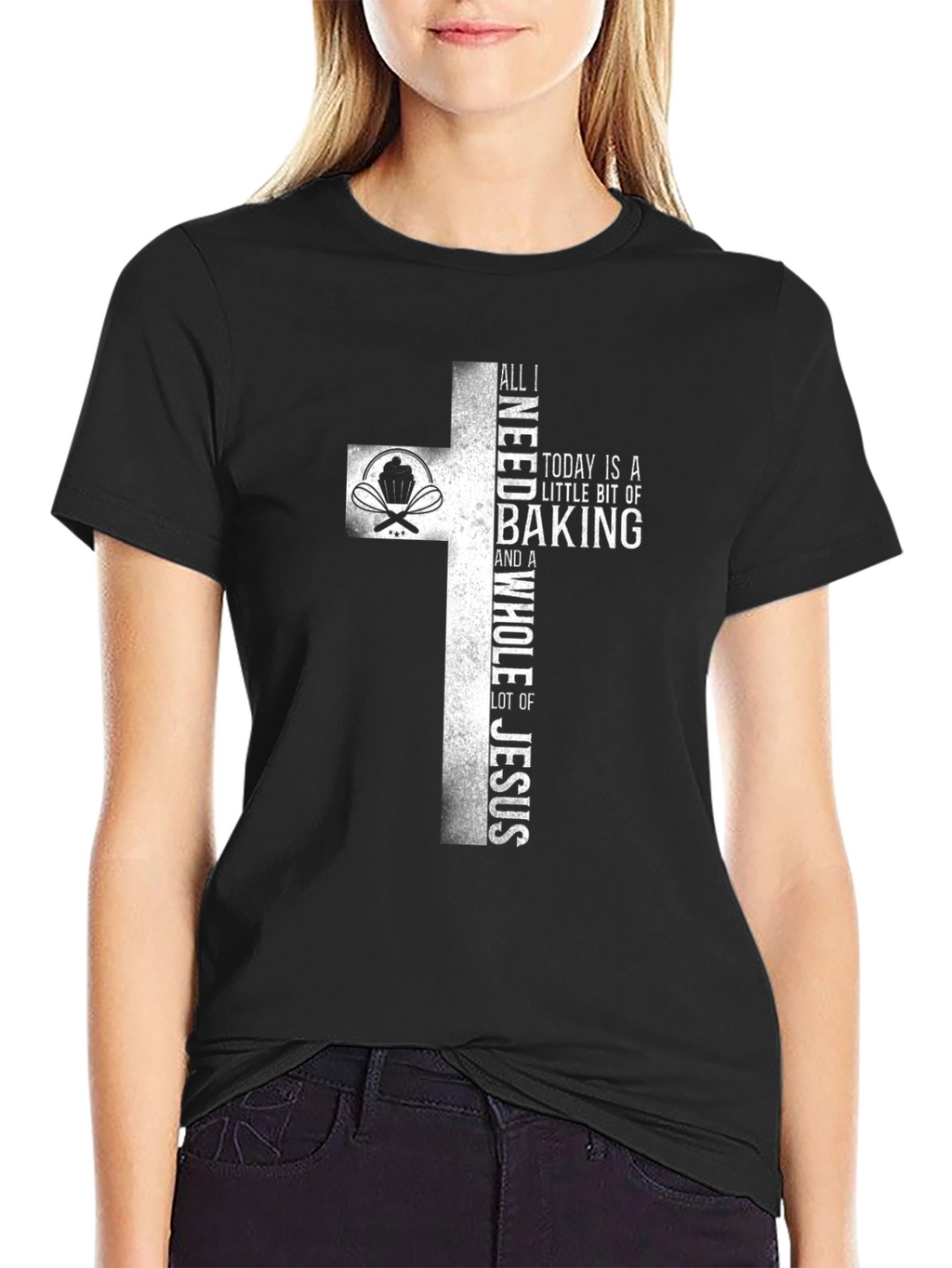 Baking & Jesus Graphic T-Shirt - Christian Faith Tee