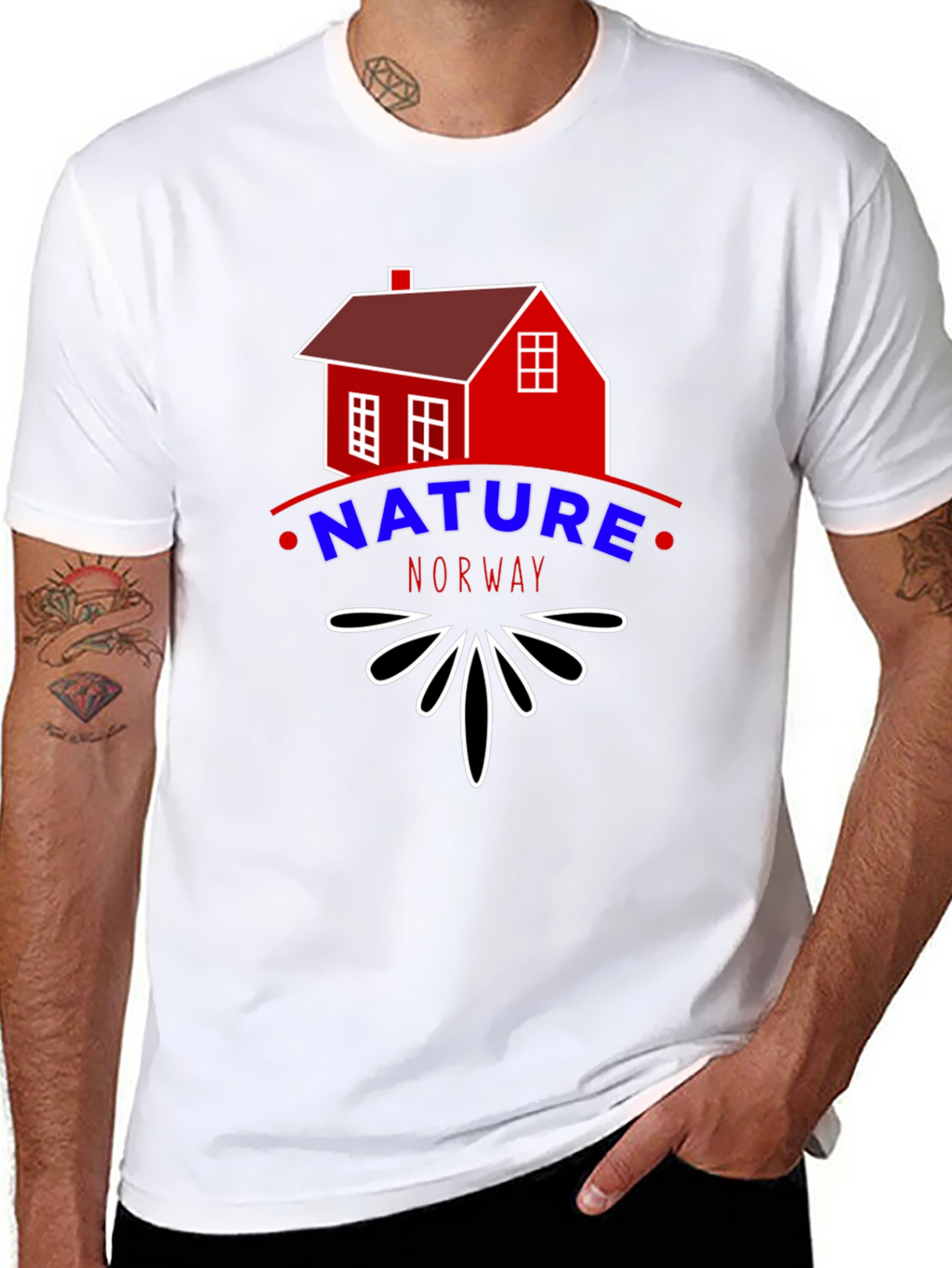 Nature Norway Tee - Cabin Graphic