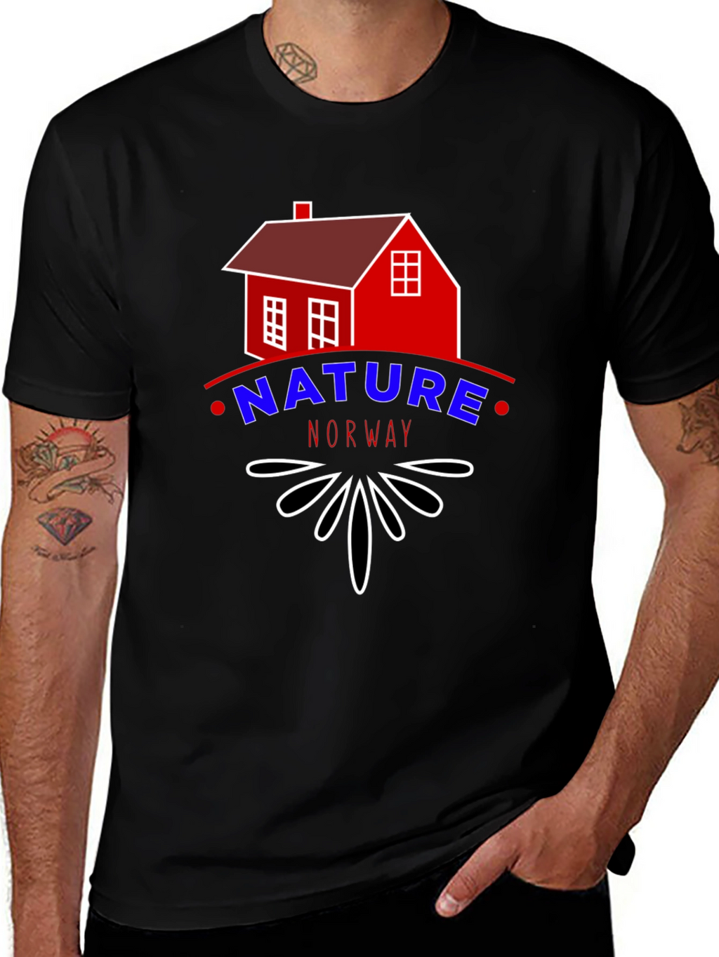 Nature Norway Tee - Cabin Graphic