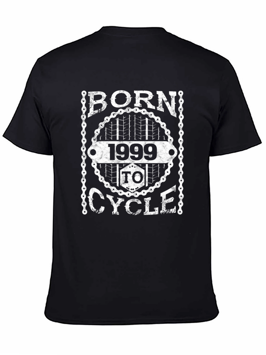 Born 1999 To Cycle Black Graphic Tee