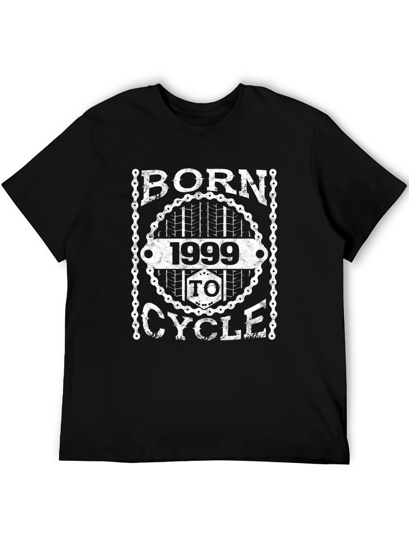 Born 1999 To Cycle Black Graphic Tee