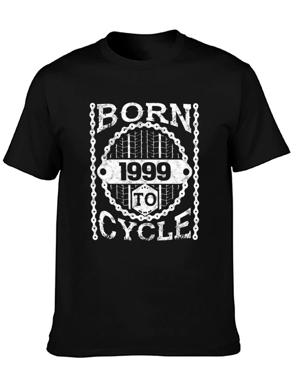 Born 1999 To Cycle Black Graphic Tee