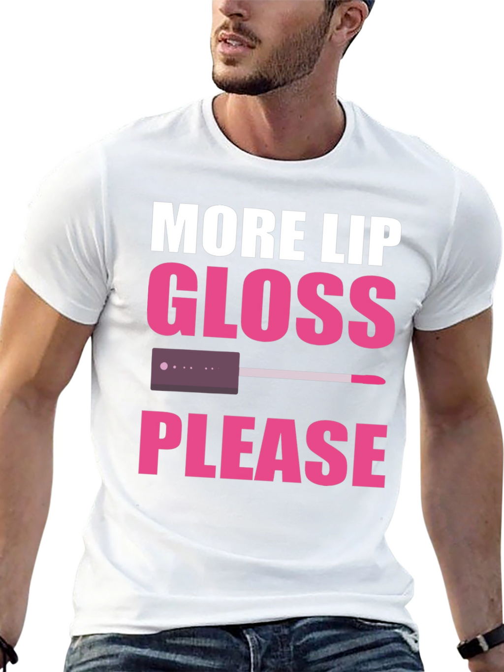 More Lip Gloss Please Graphic Tee