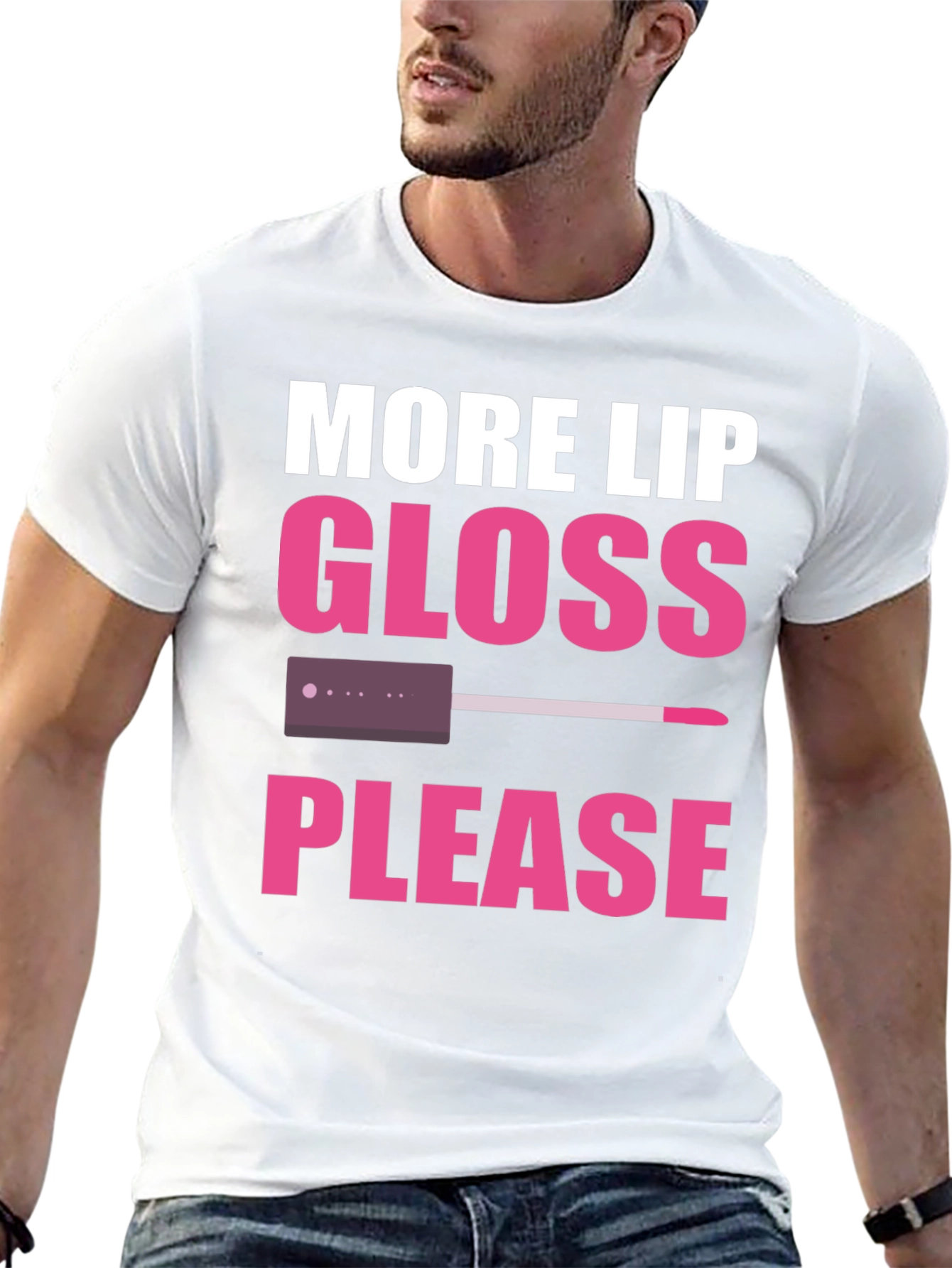 More Lip Gloss Please Graphic Tee