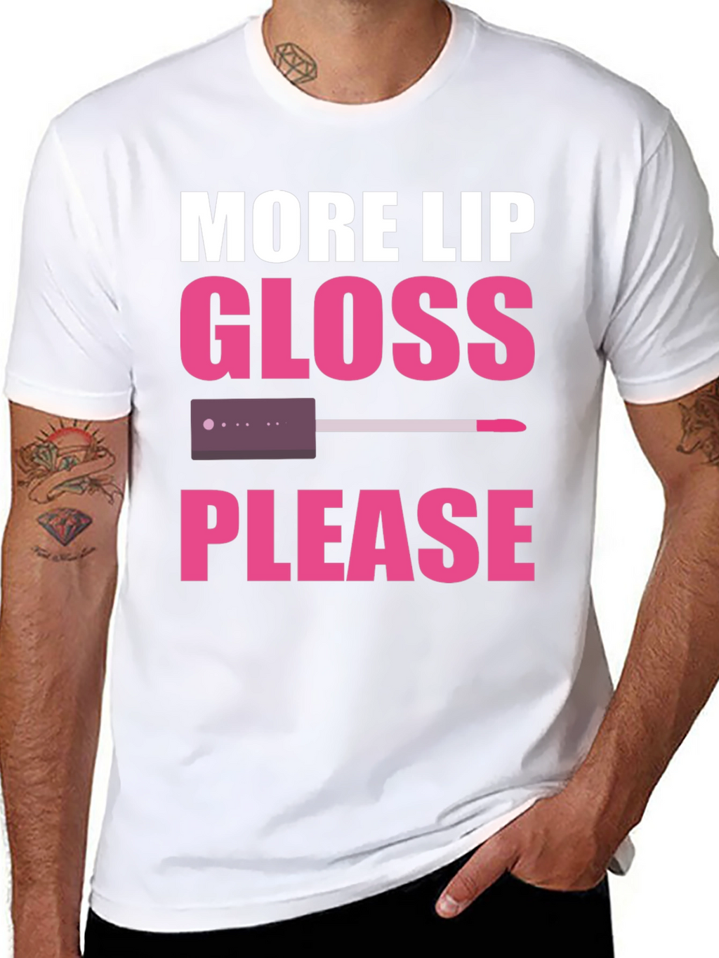 More Lip Gloss Please Graphic Tee