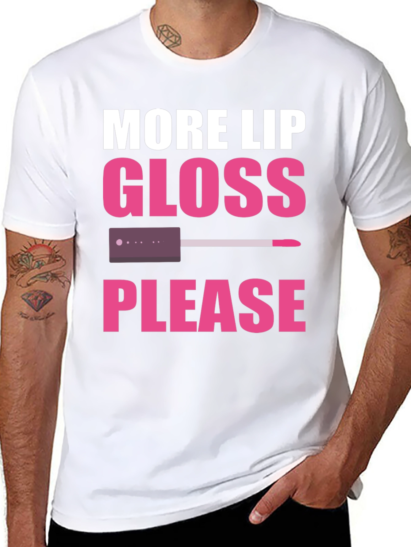 More Lip Gloss Please Graphic Tee