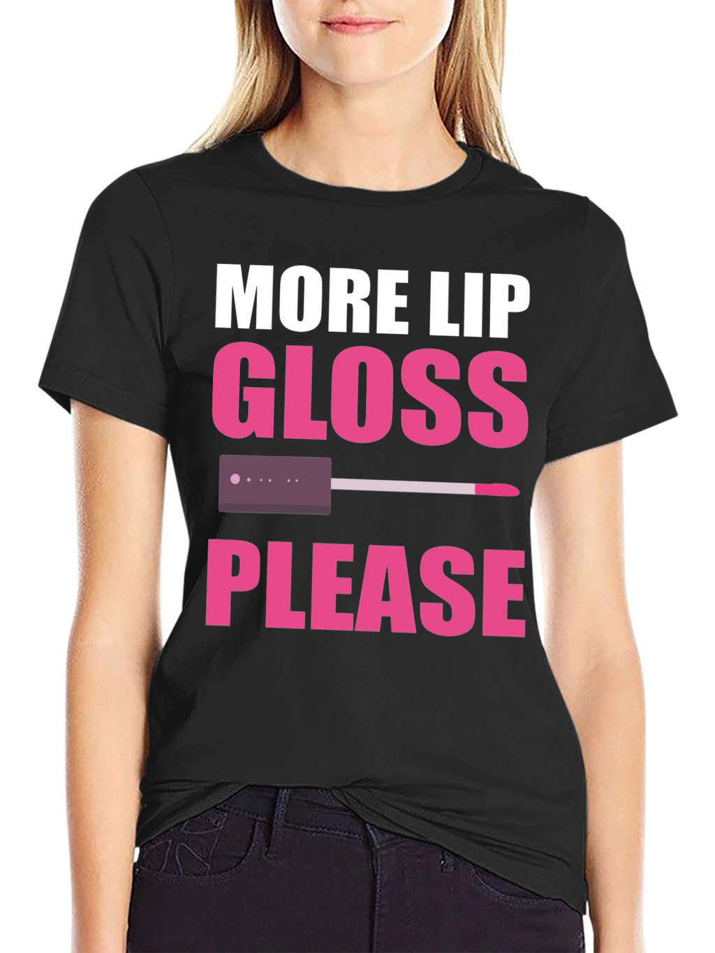 More Lip Gloss Please Graphic Tee