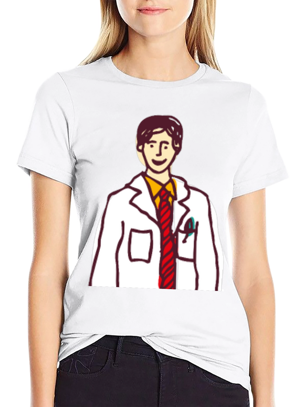 Cartoon Doctor T-Shirt - Quirky & Unique Design