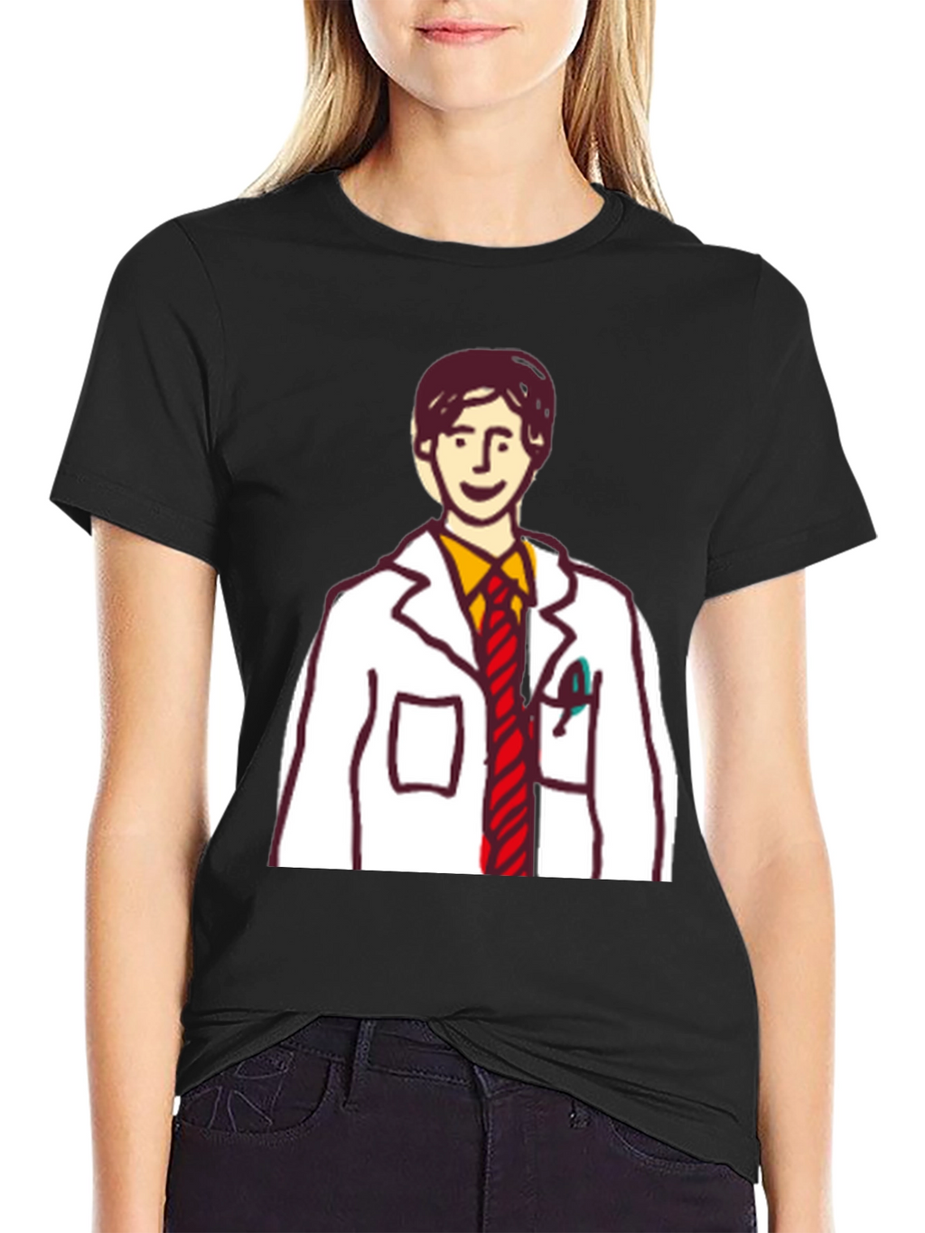 Cartoon Doctor T-Shirt - Quirky & Unique Design