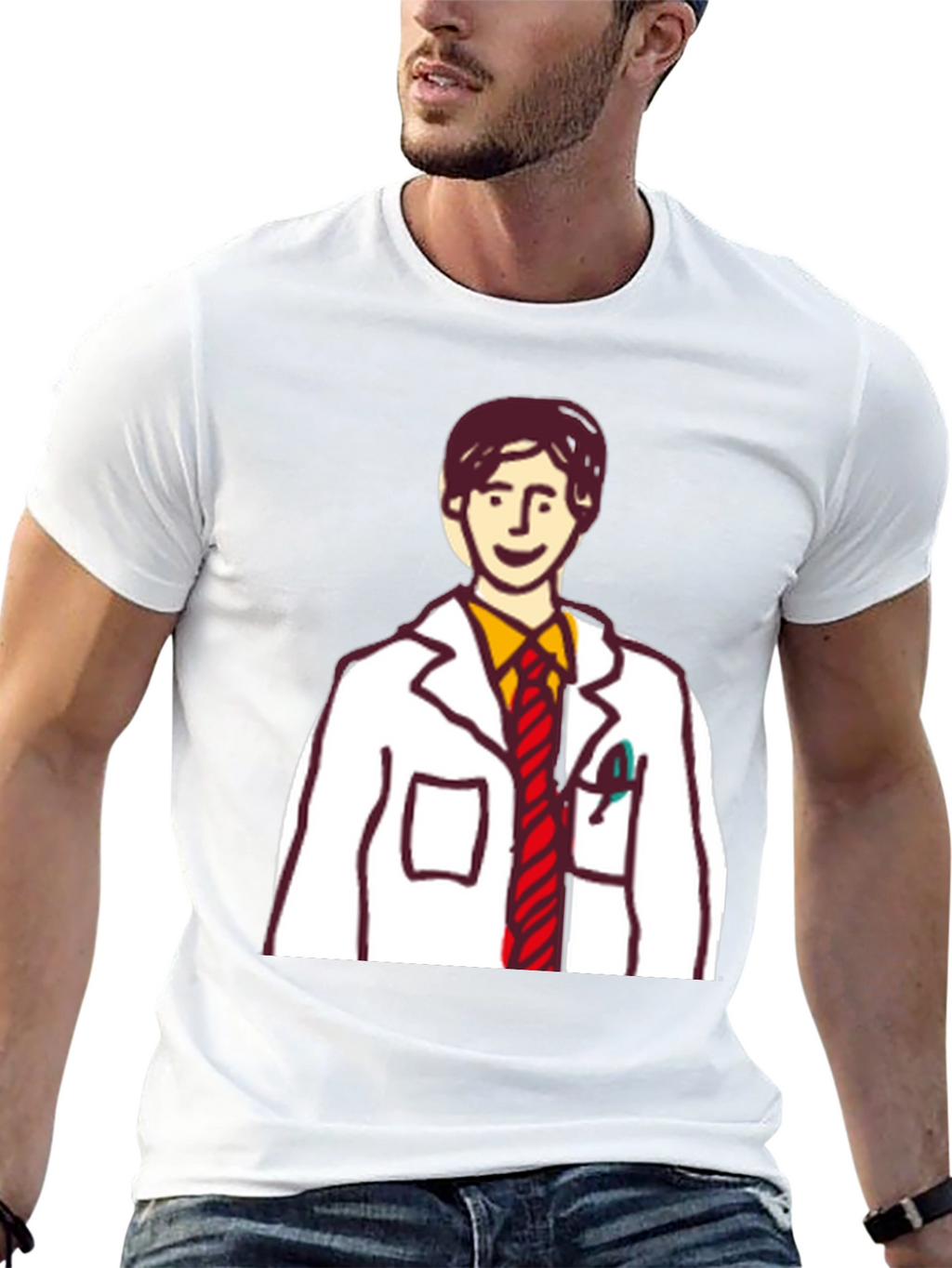 Cartoon Doctor T-Shirt - Quirky & Unique Design