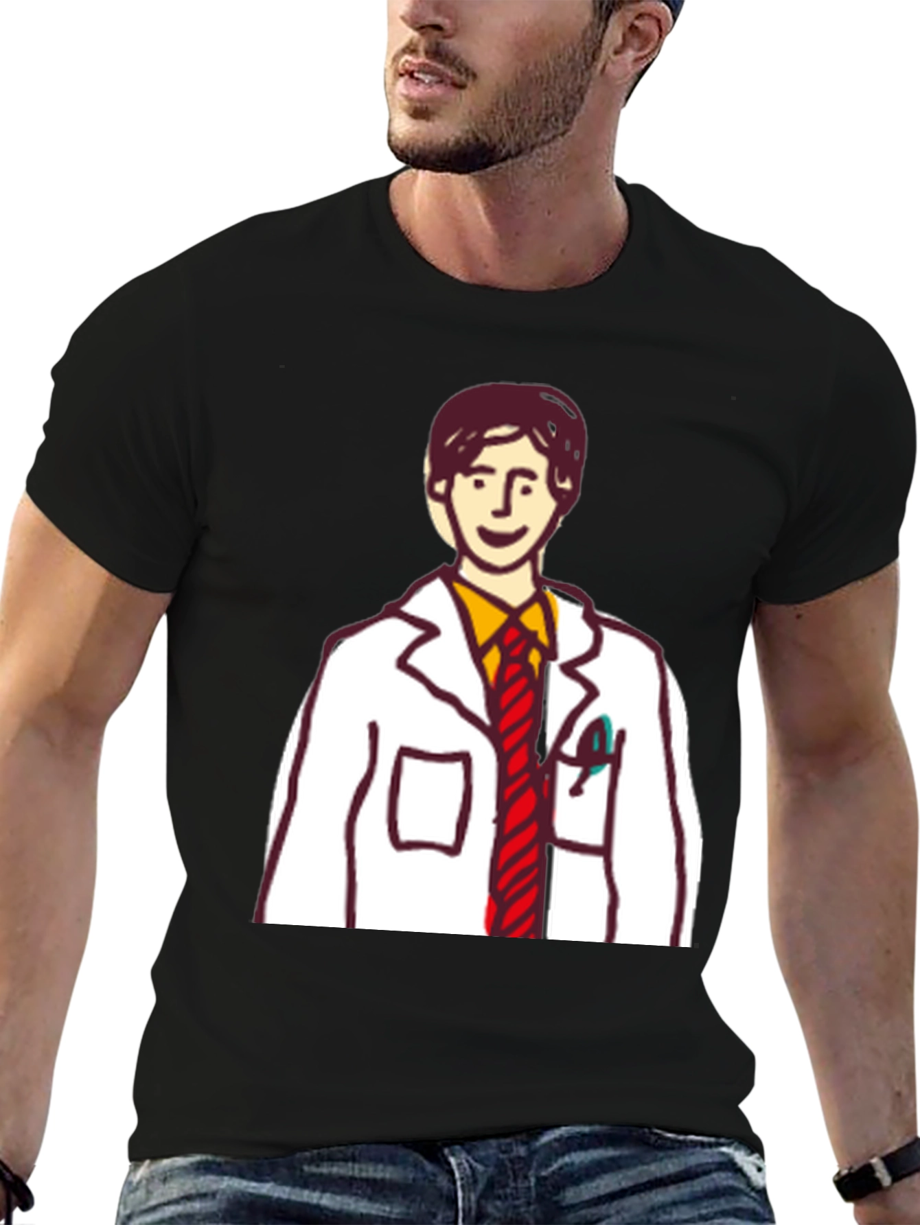 Cartoon Doctor T-Shirt - Quirky & Unique Design