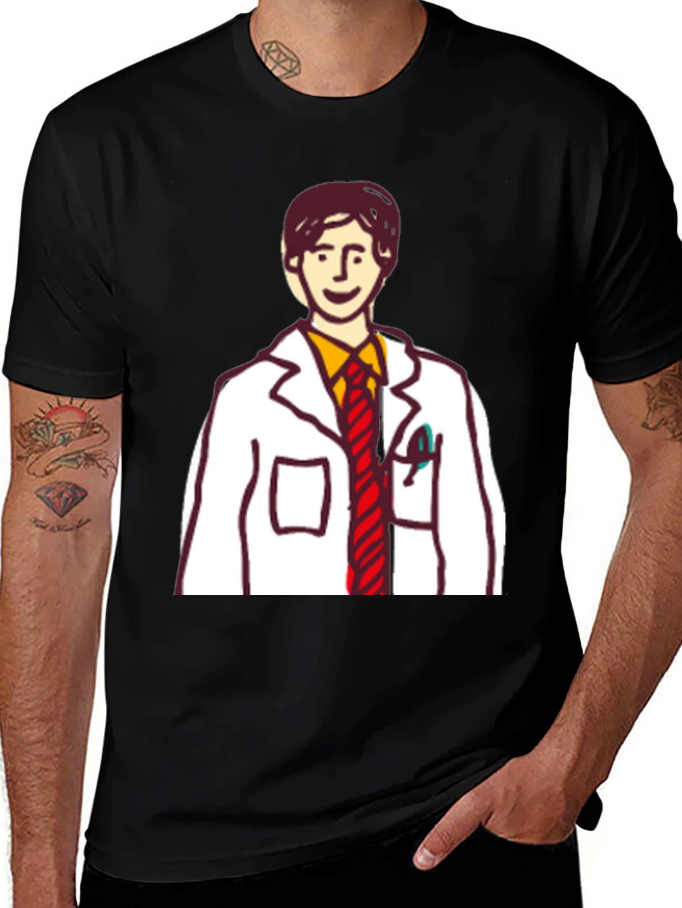Cartoon Doctor T-Shirt - Quirky & Unique Design