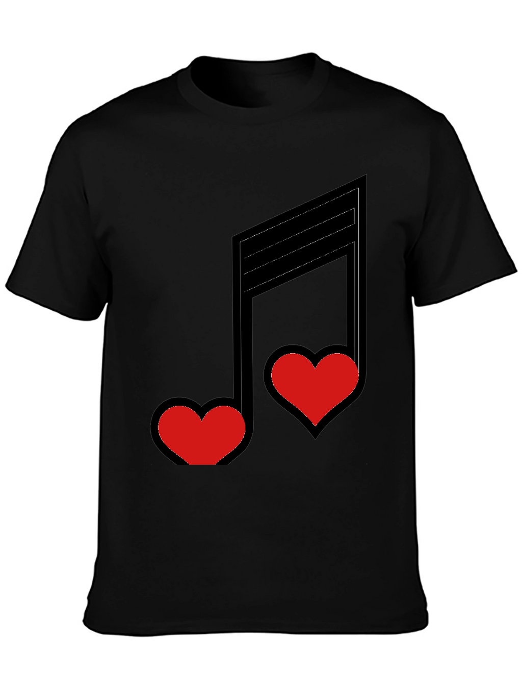Love Notes Black Graphic Tee