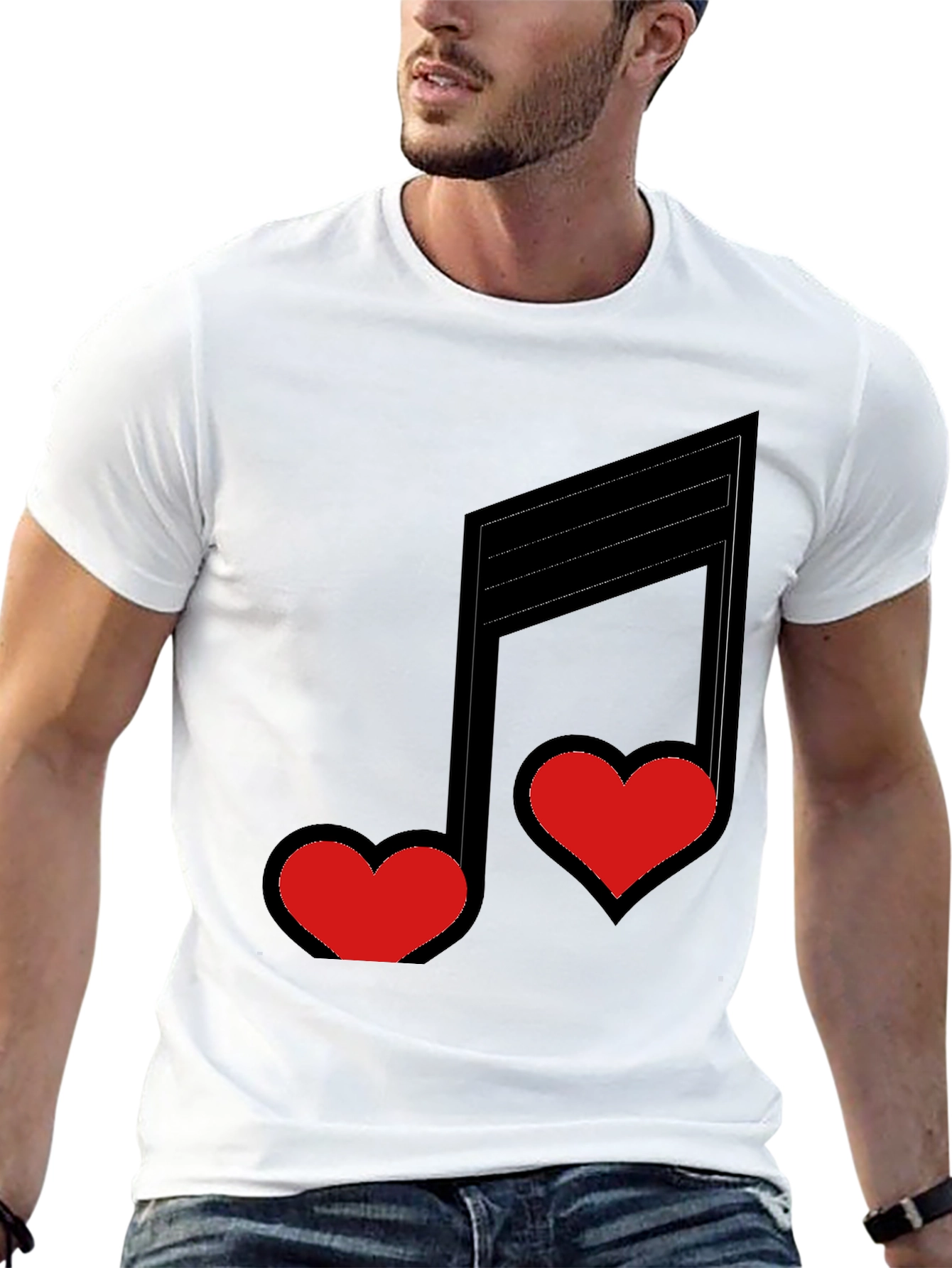 Love Notes Black Graphic Tee