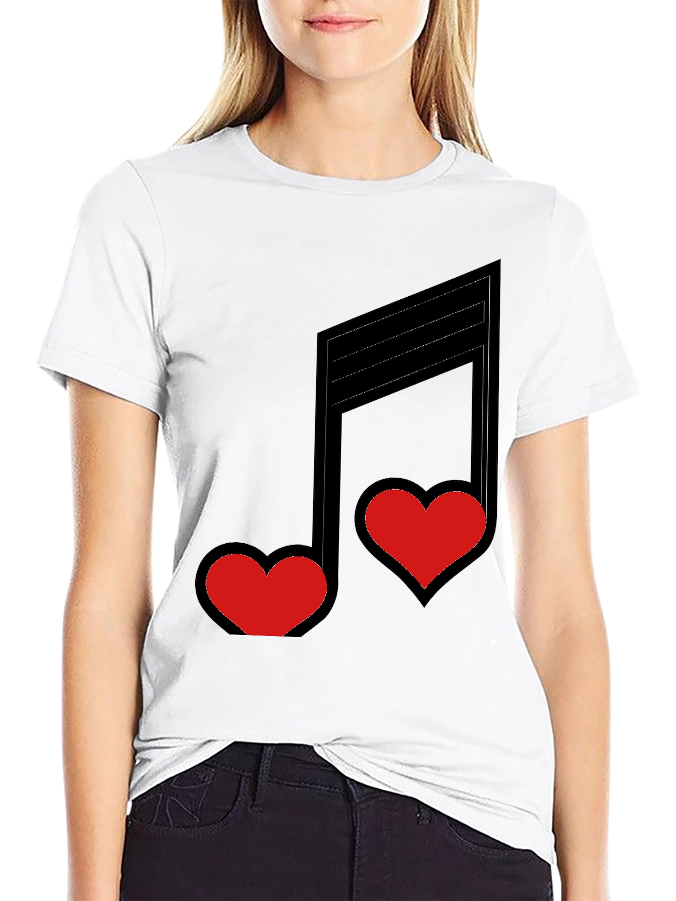 Love Notes Black Graphic Tee