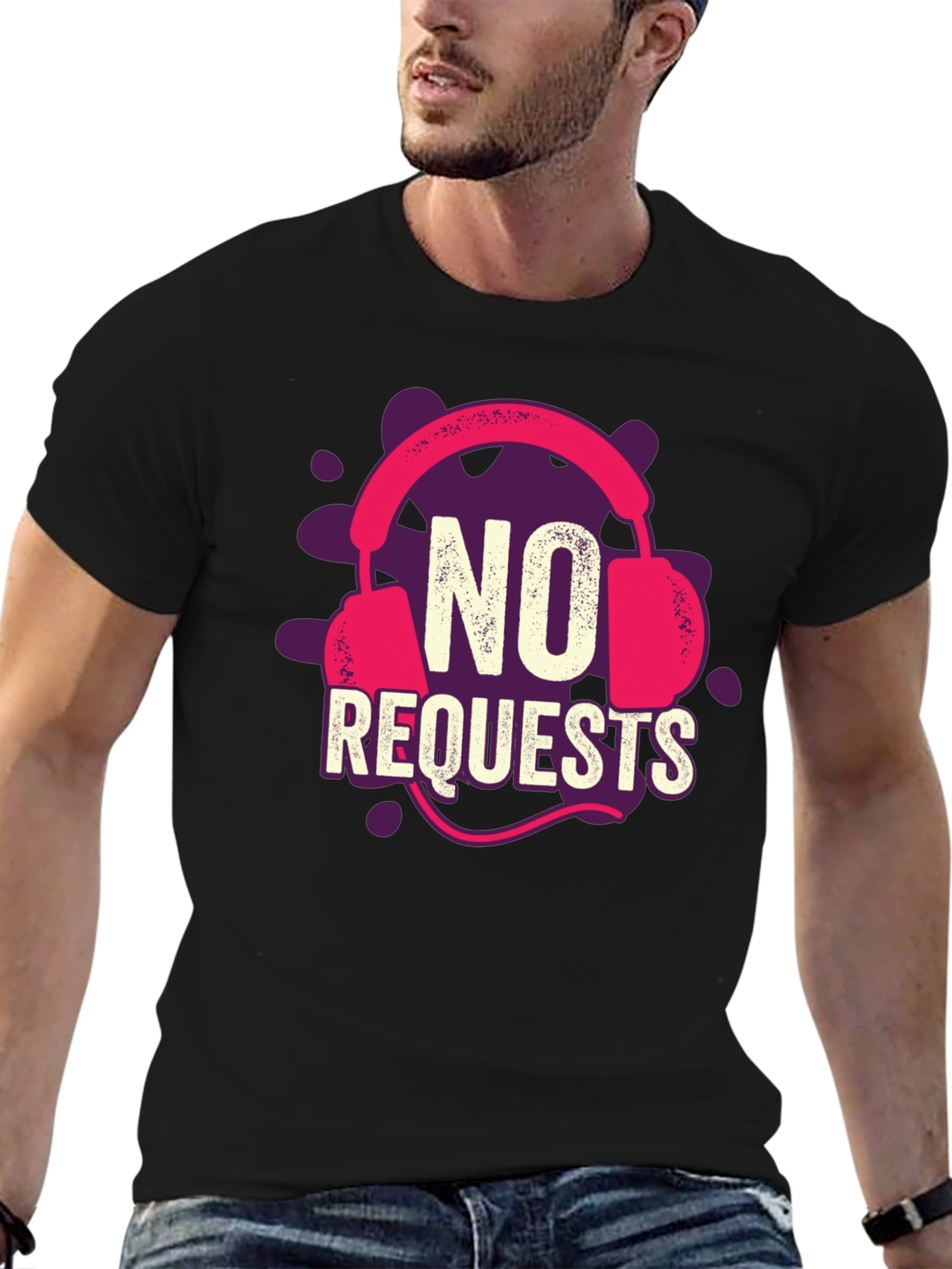 No Requests Graphic Tee - Music Lover Apparel