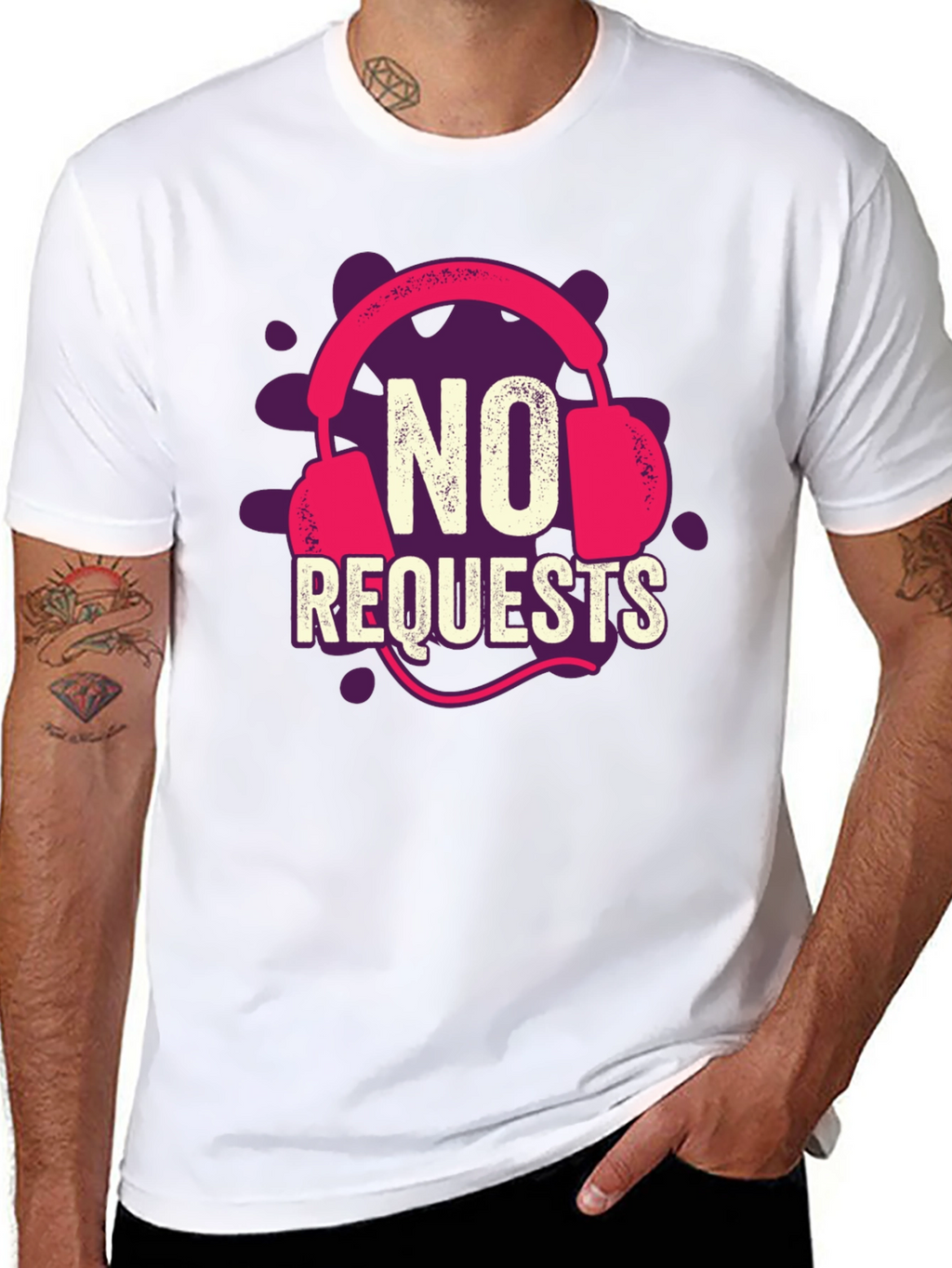 No Requests Graphic Tee - Music Lover Apparel