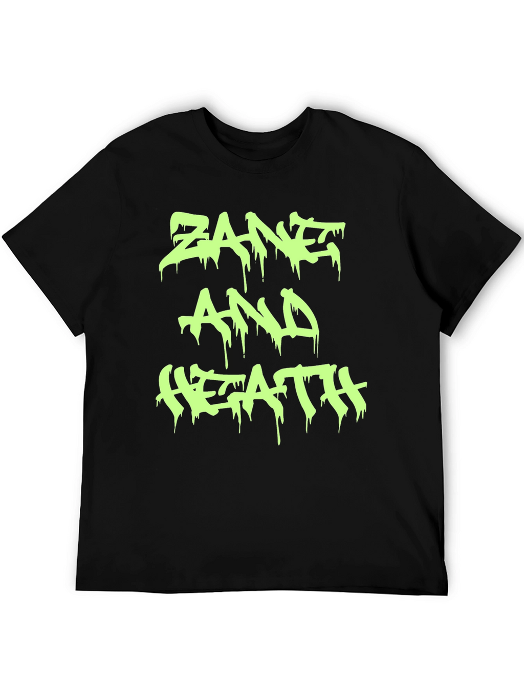 Zane and Heath T-Shirt - Black Crew Neck Tee