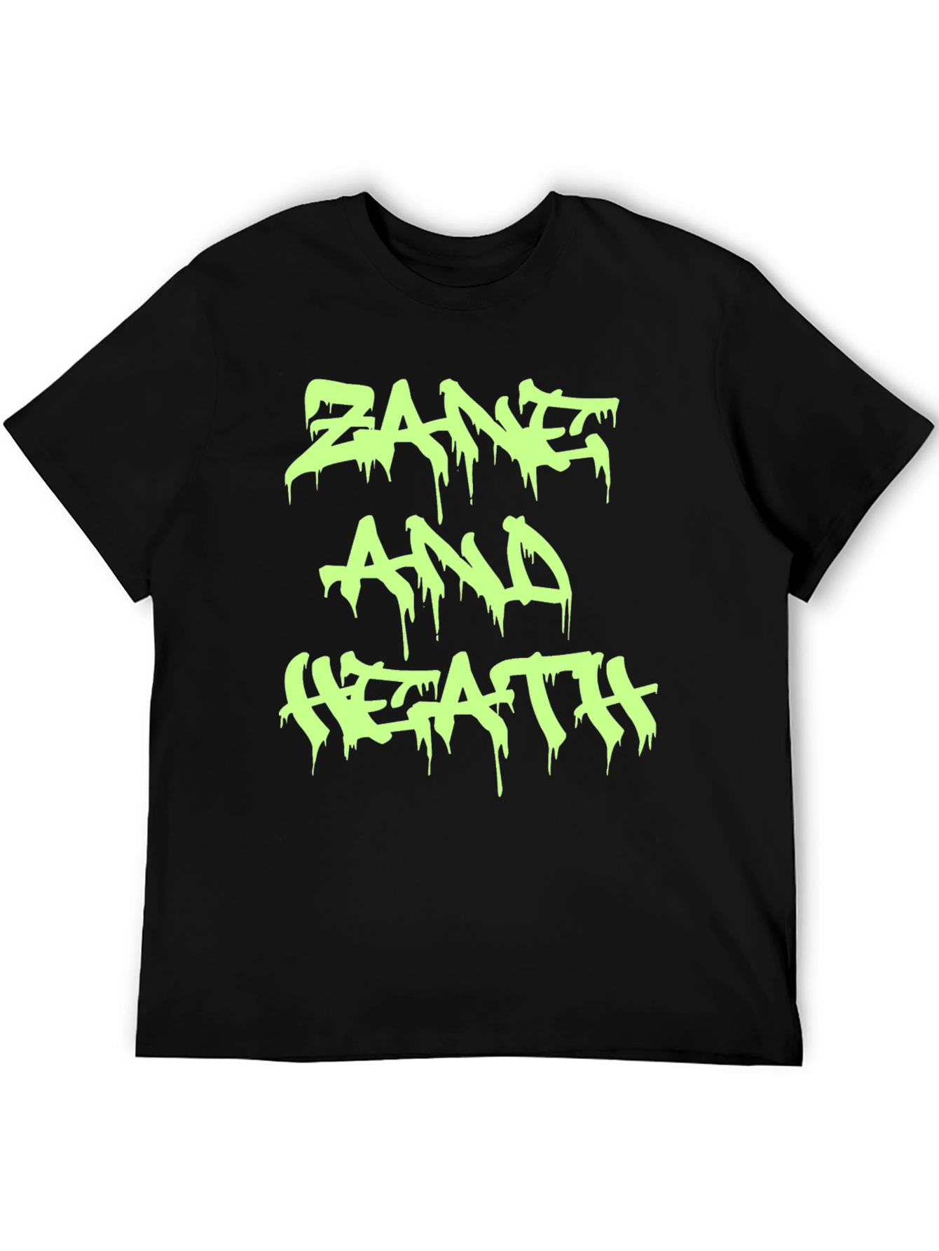 Zane and Heath T-Shirt - Black Crew Neck Tee