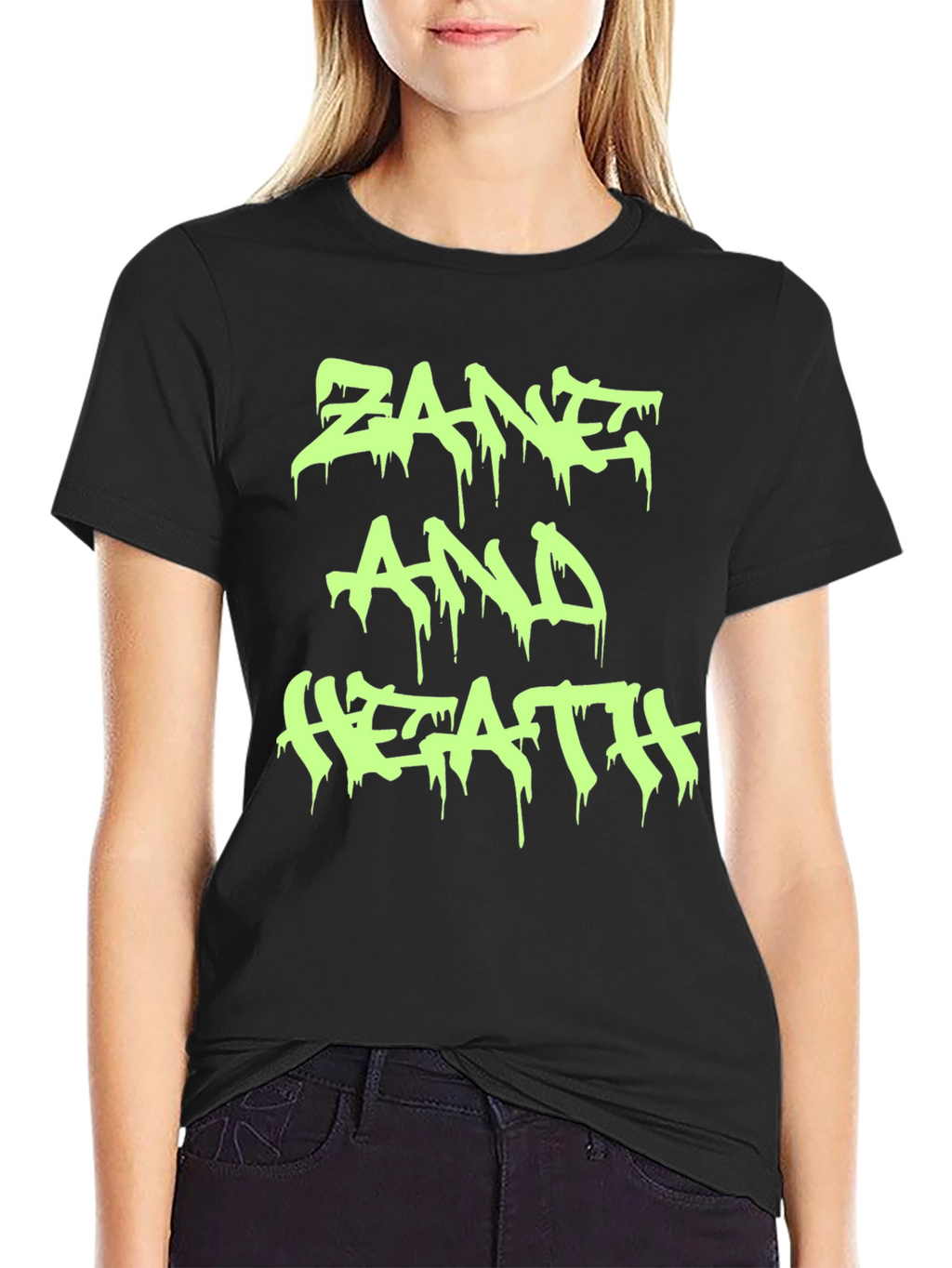 Zane and Heath T-Shirt - Black Crew Neck Tee