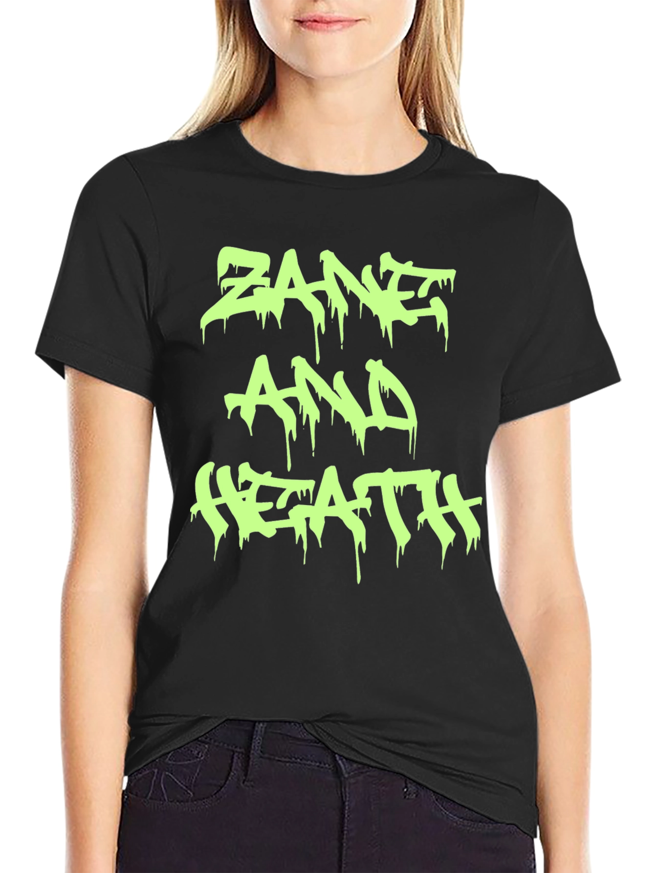 Zane and Heath T-Shirt - Black Crew Neck Tee
