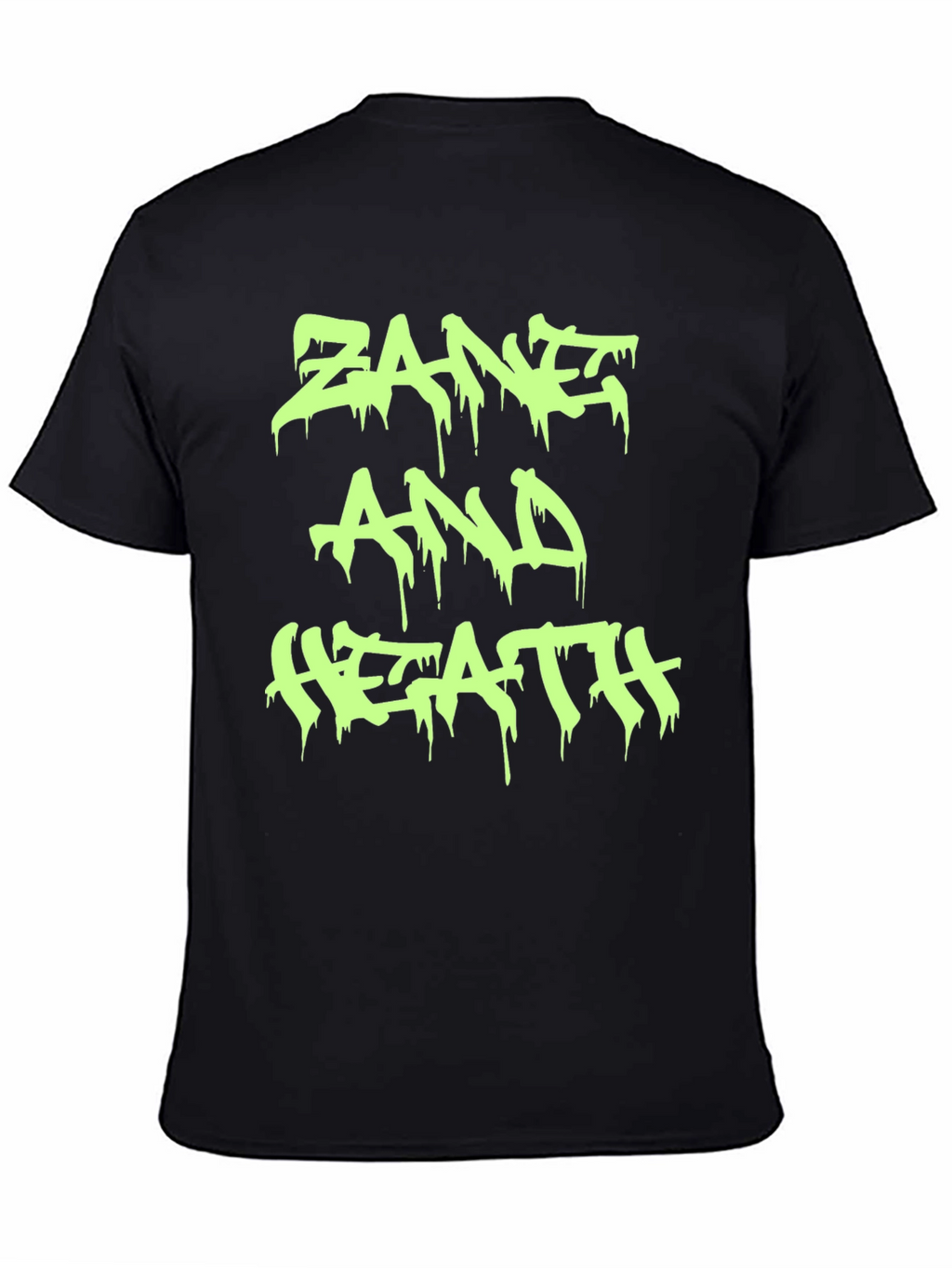 Zane and Heath T-Shirt - Black Crew Neck Tee