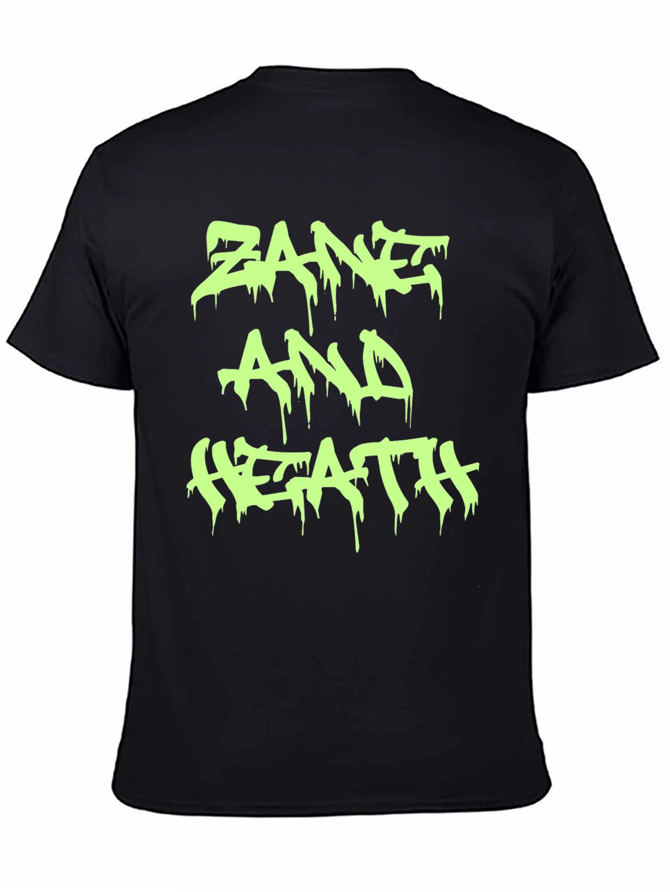 Zane and Heath T-Shirt - Black Crew Neck Tee
