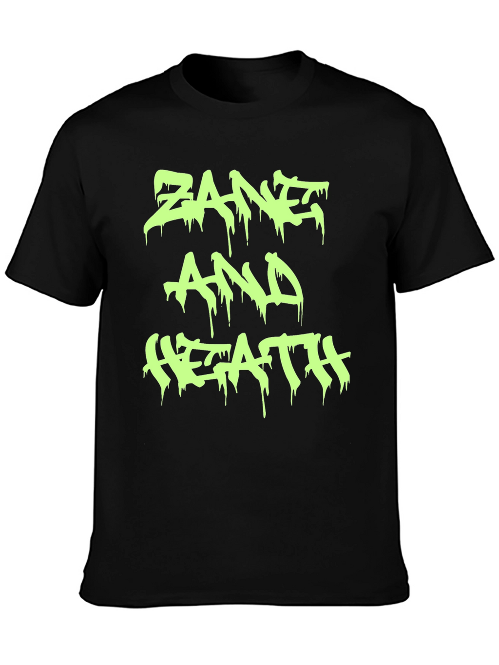 Zane and Heath T-Shirt - Black Crew Neck Tee