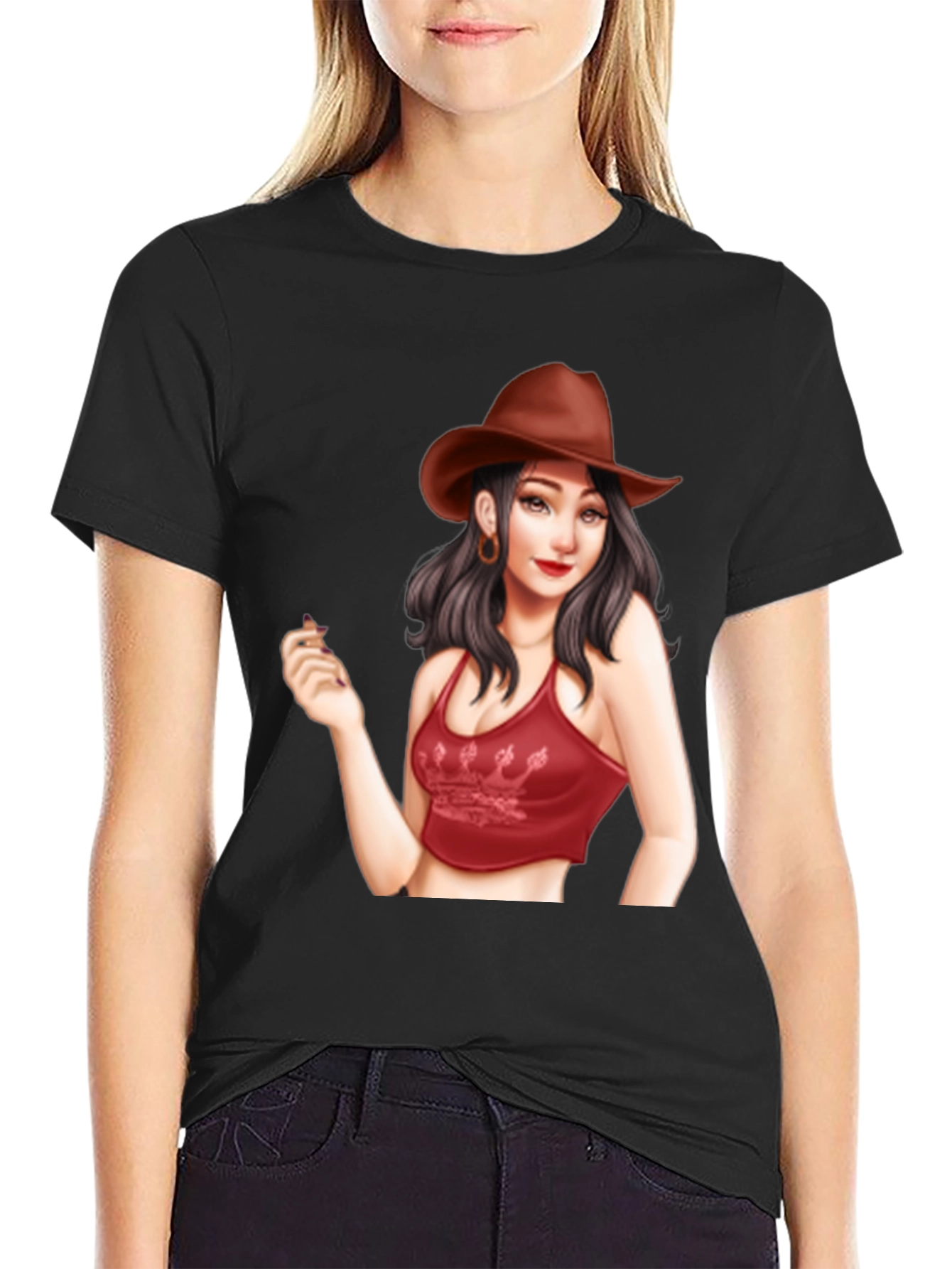 Cowgirl Graphic Tee - Trendy Unisex T-Shirt