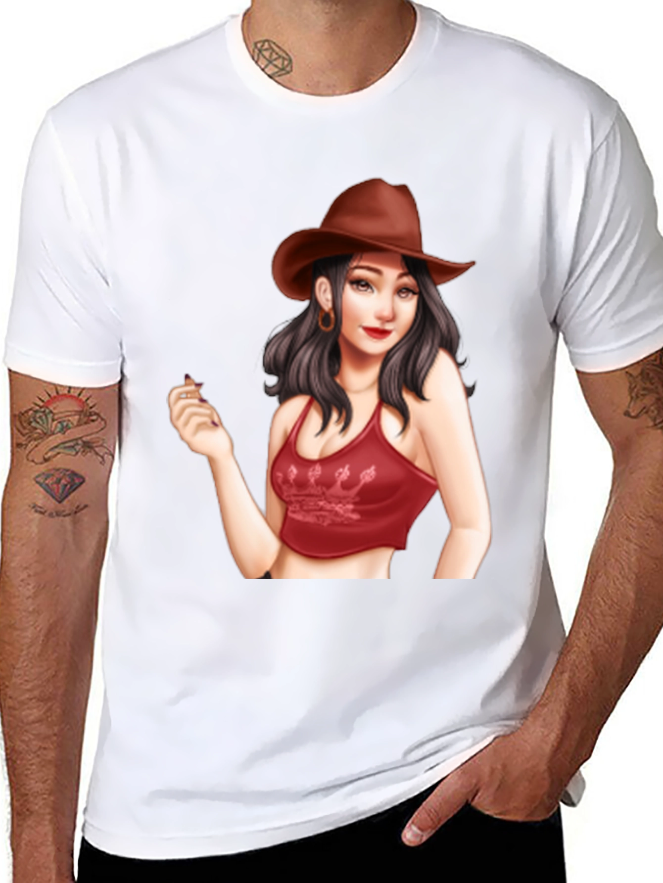 Cowgirl Graphic Tee - Trendy Unisex T-Shirt