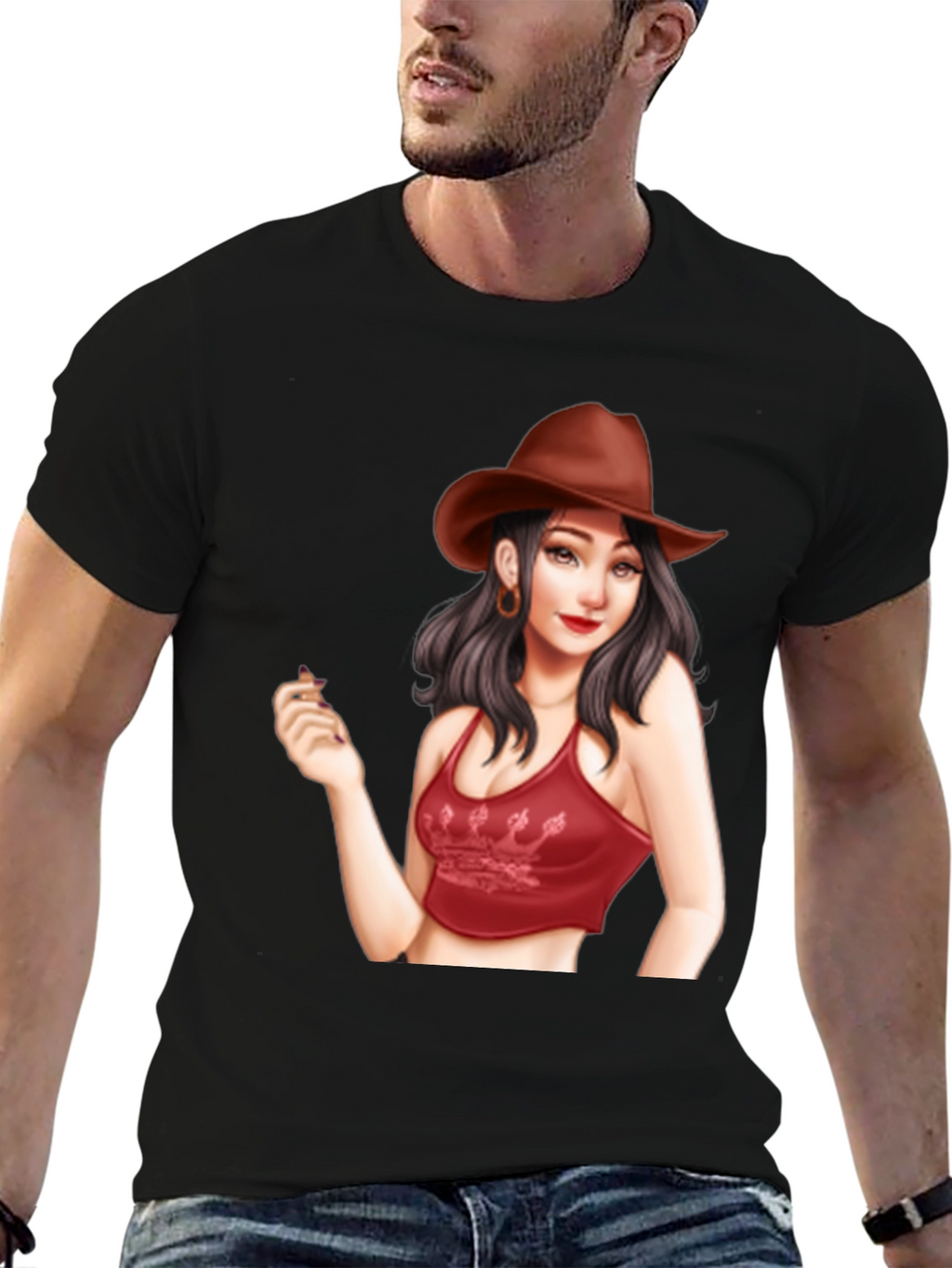 Cowgirl Graphic Tee - Trendy Unisex T-Shirt