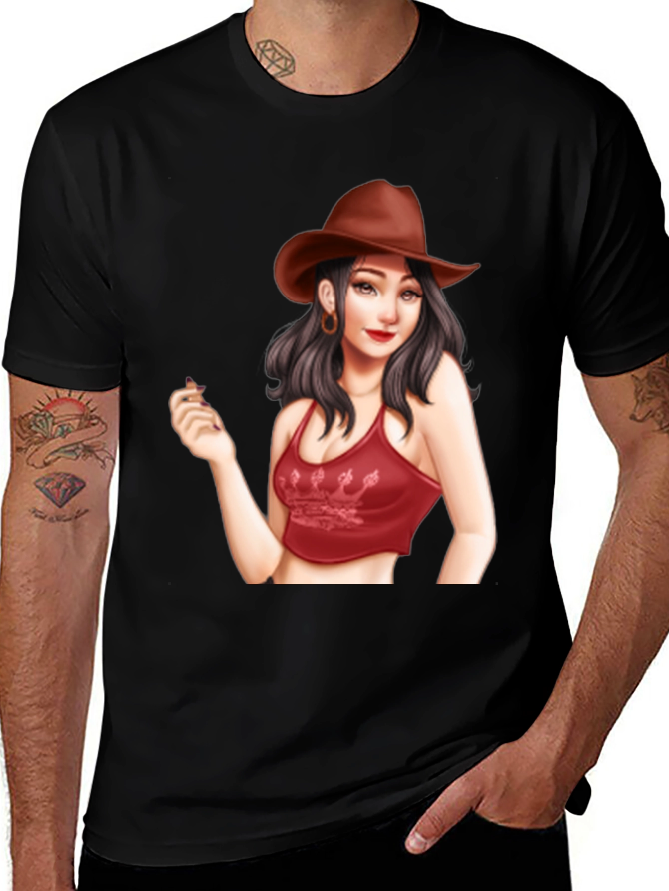 Cowgirl Graphic Tee - Trendy Unisex T-Shirt