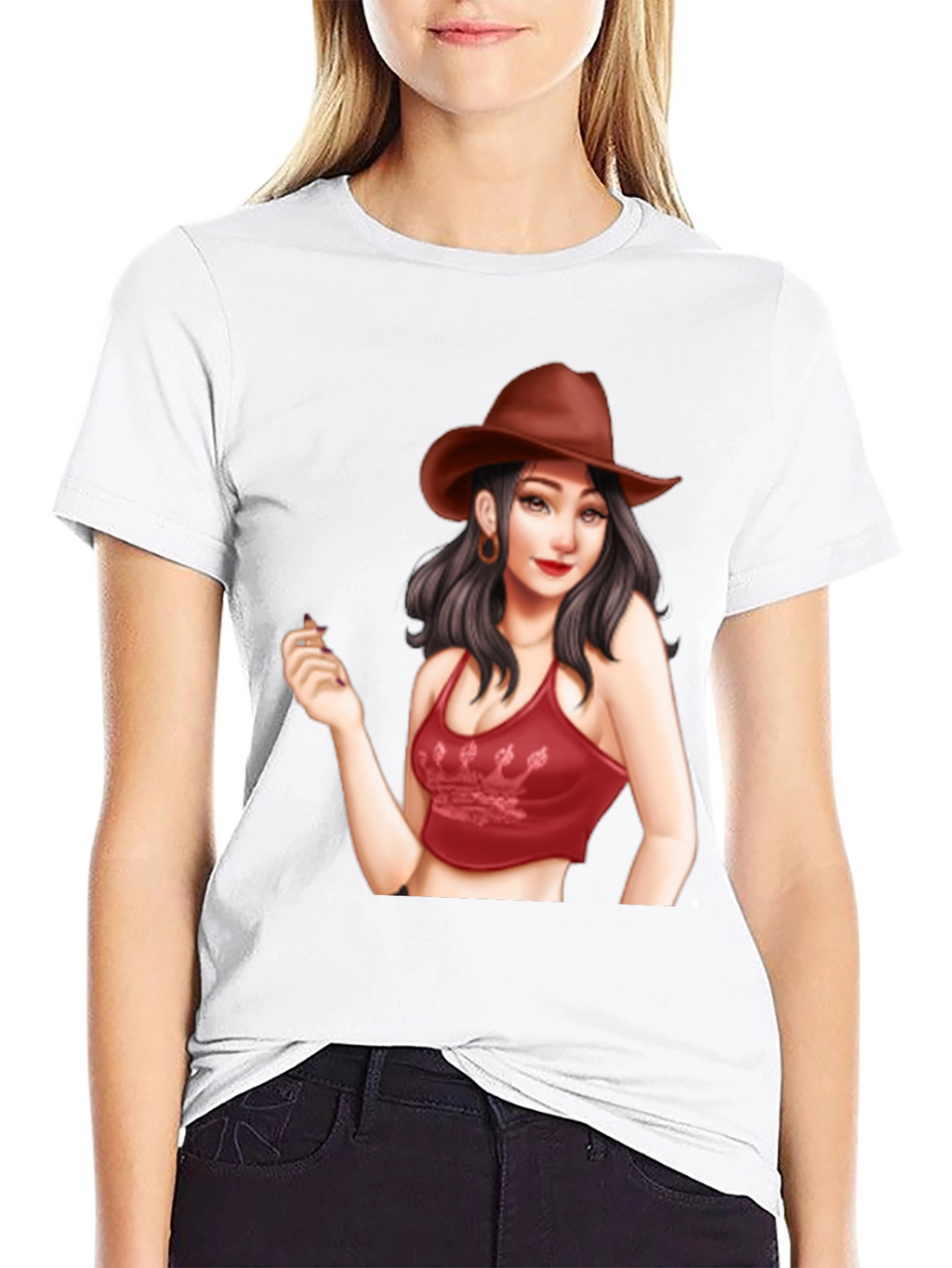 Cowgirl Graphic Tee - Trendy Unisex T-Shirt