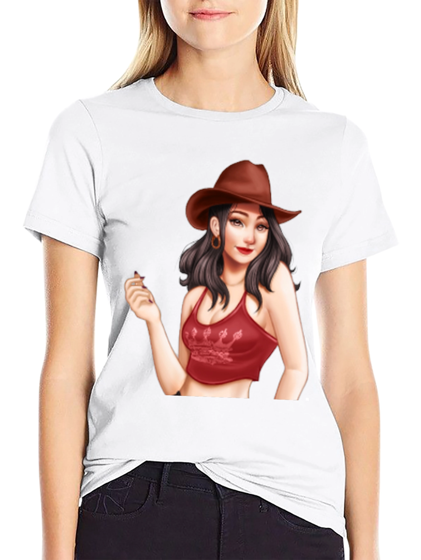 Cowgirl Graphic Tee - Trendy Unisex T-Shirt