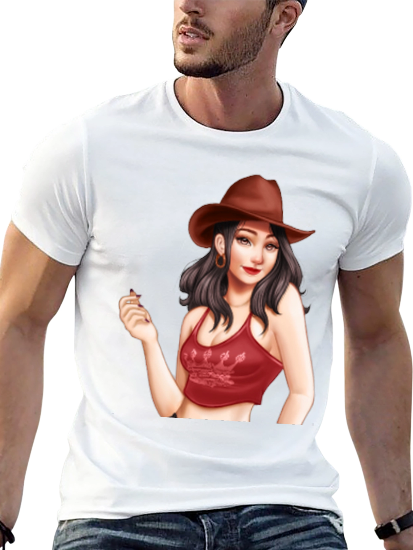 Cowgirl Graphic Tee - Trendy Unisex T-Shirt