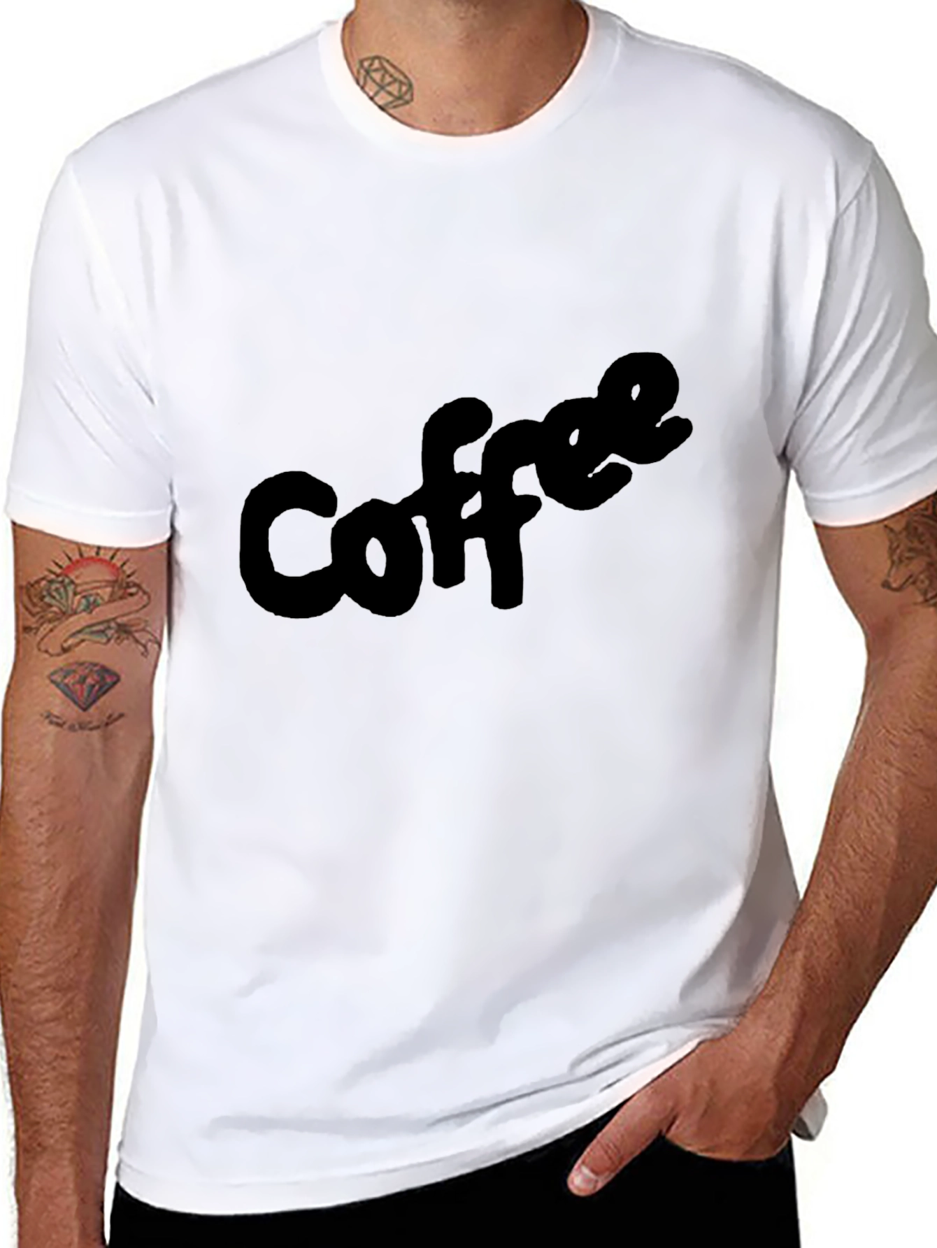 Coffee Lovers Black Tee - Casual & Comfy