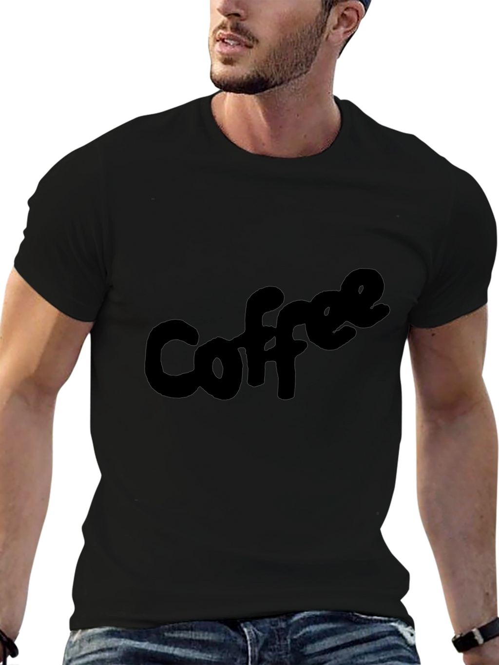 Coffee Lovers Black Tee - Casual & Comfy