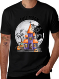 Halloween Full Moon Spooky House T-Shirt