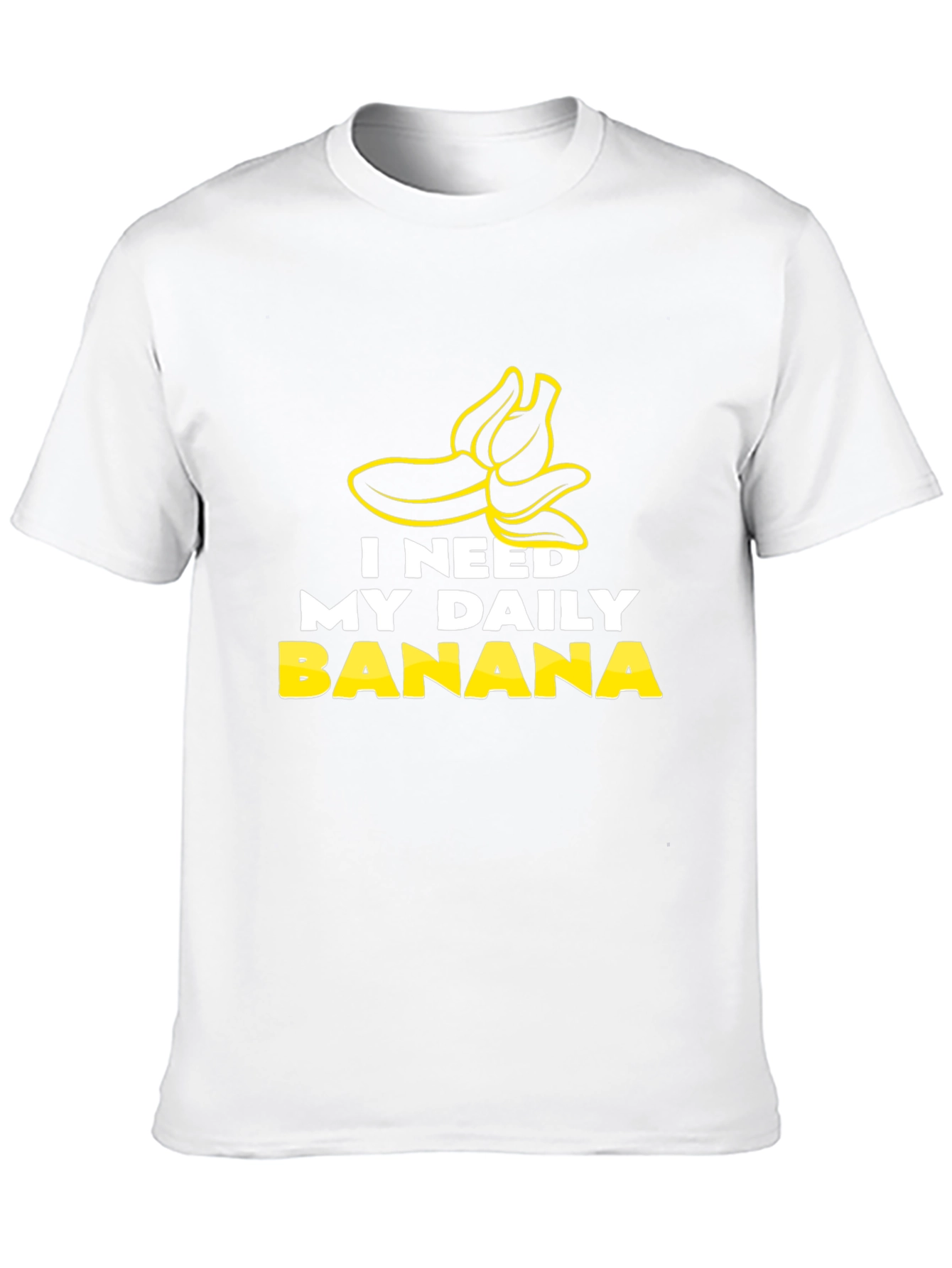I Need My Daily Banana Black Graphic Tee