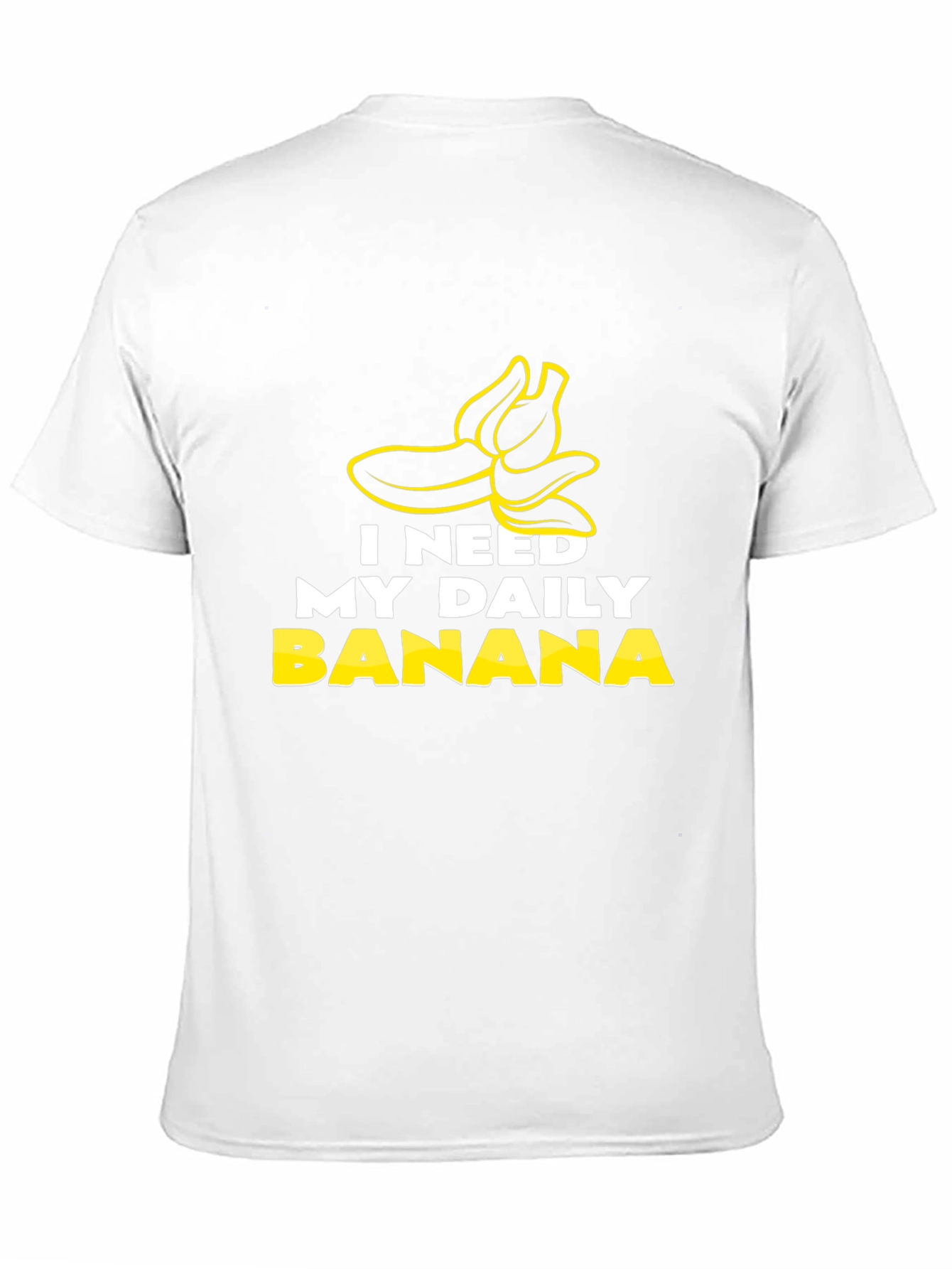 I Need My Daily Banana Black Graphic Tee