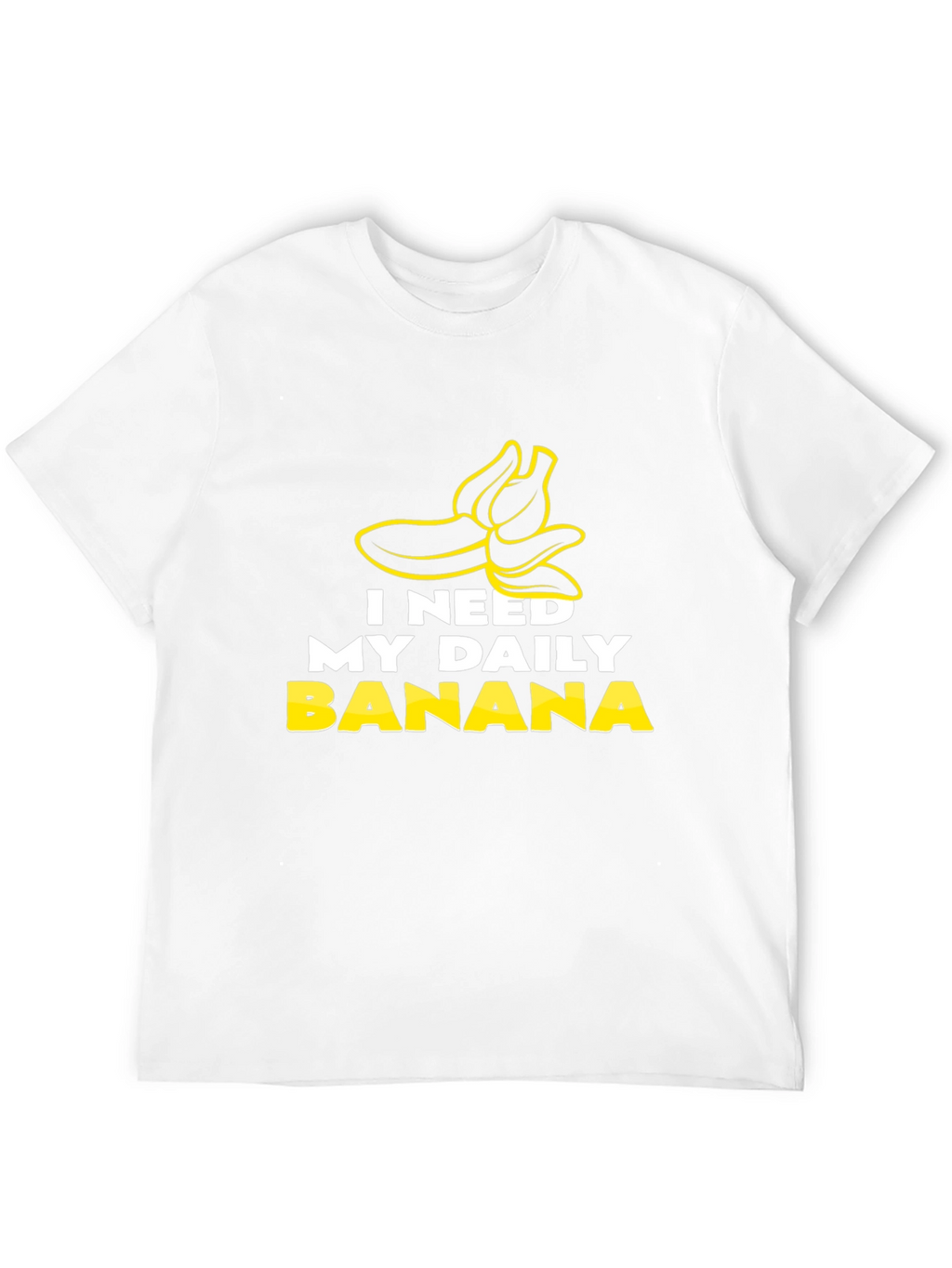 I Need My Daily Banana Black Graphic Tee