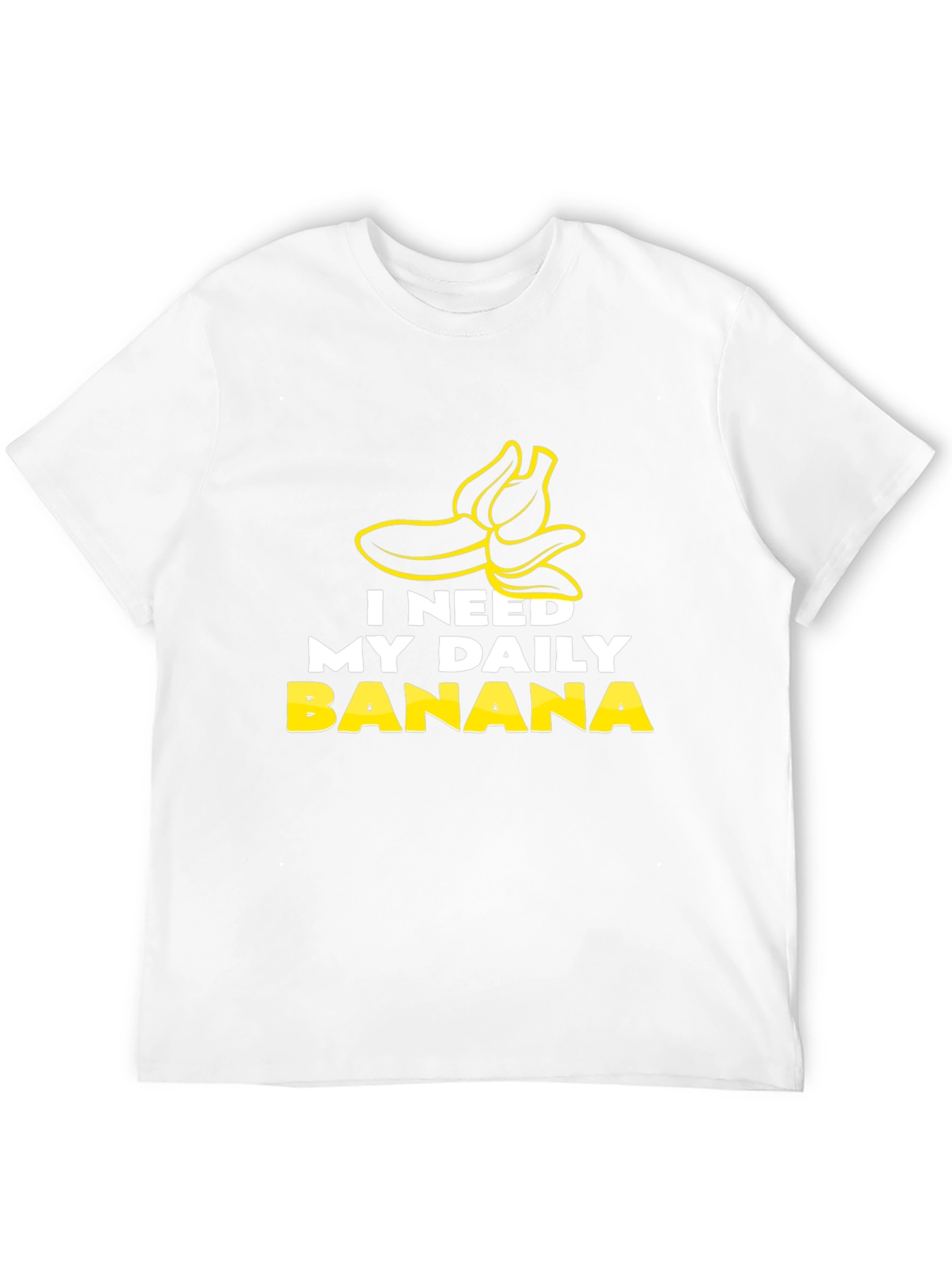I Need My Daily Banana Black Graphic Tee