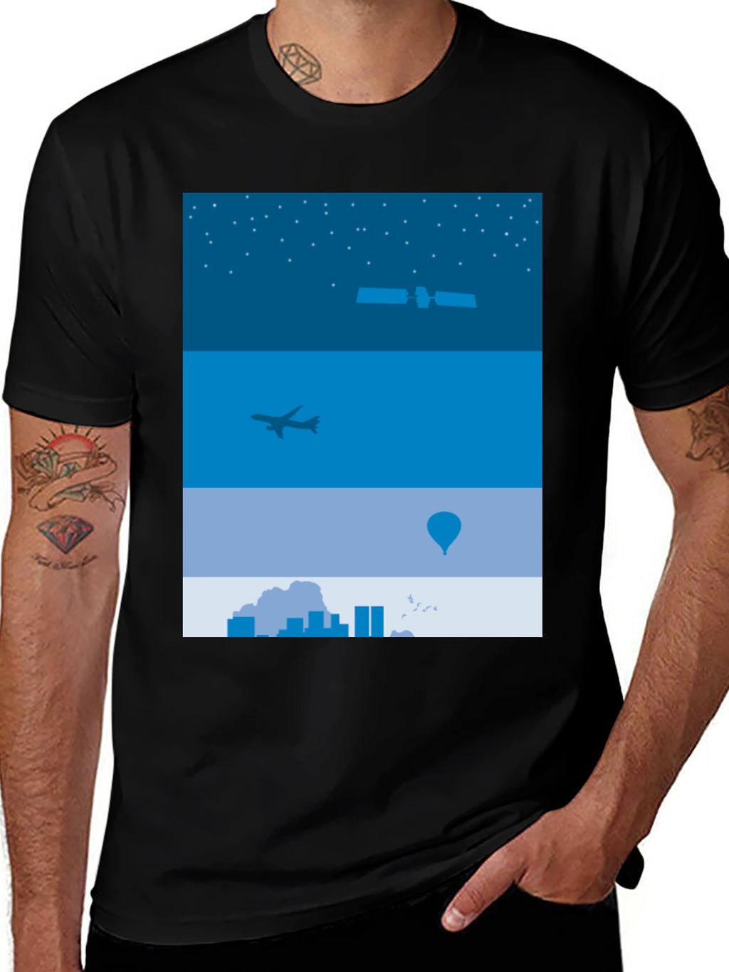 Skyline Adventure Graphic Tee - Urban Design