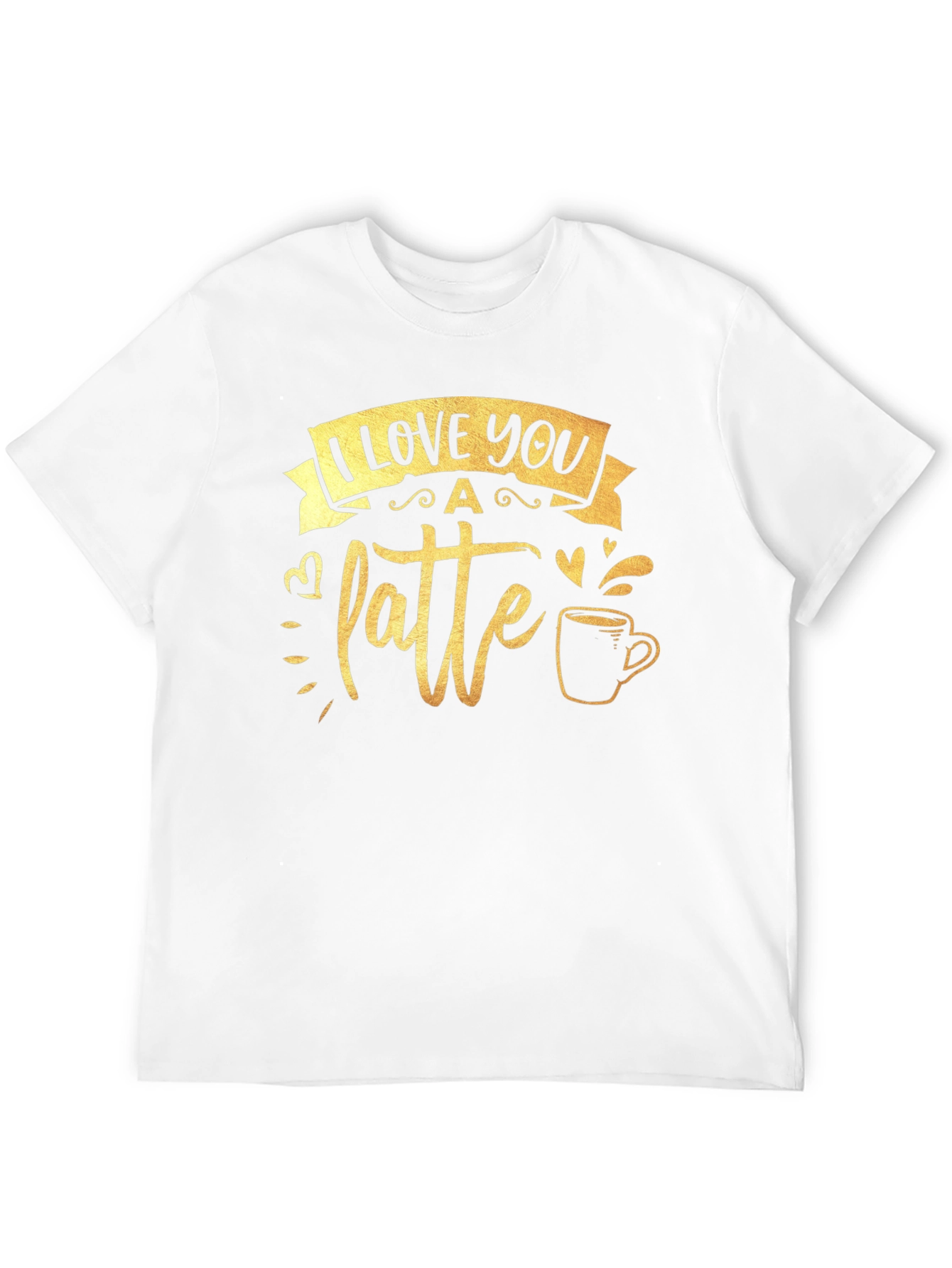 I Love You A Latte Black Graphic Tee