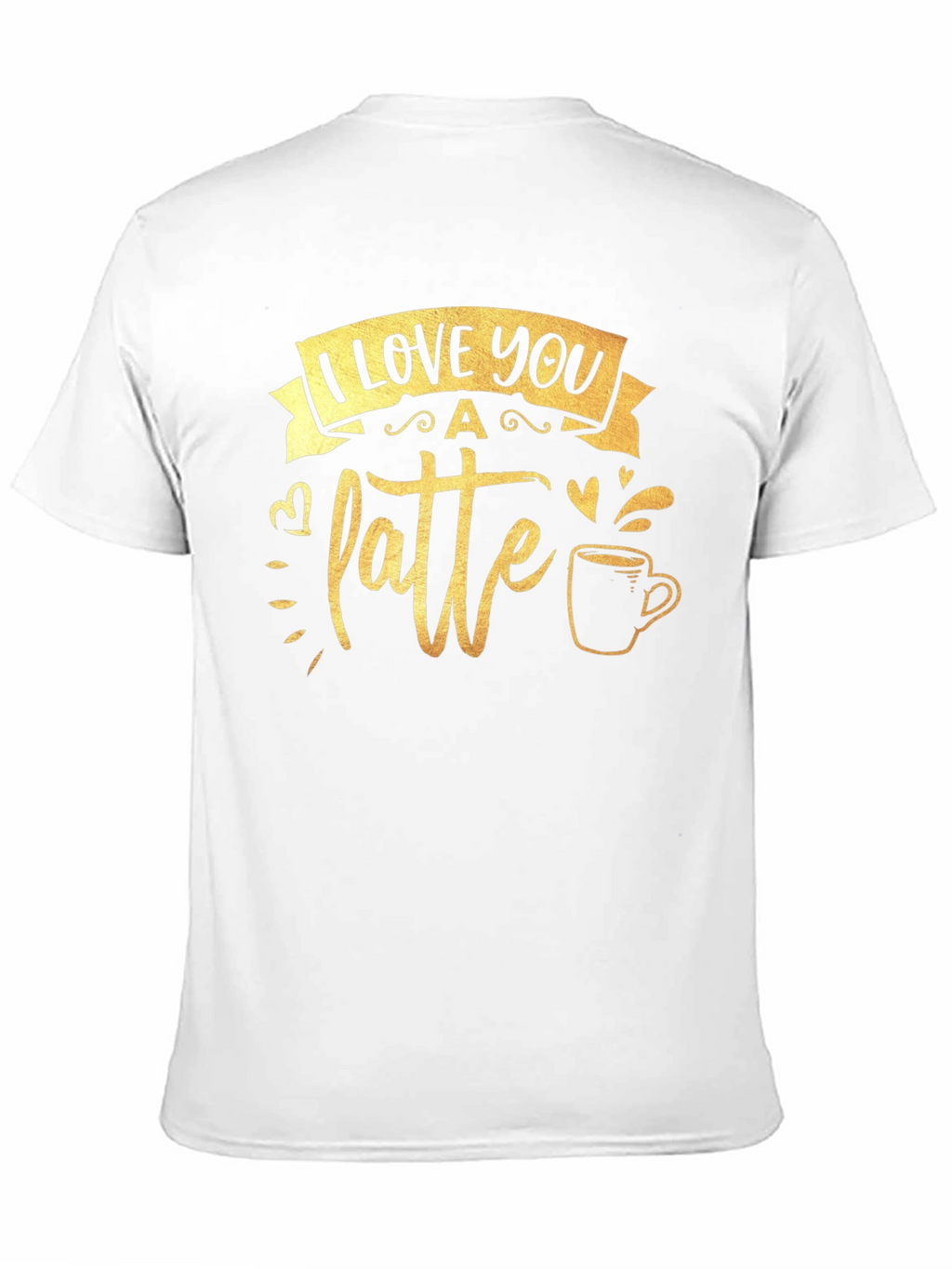 I Love You A Latte Black Graphic Tee