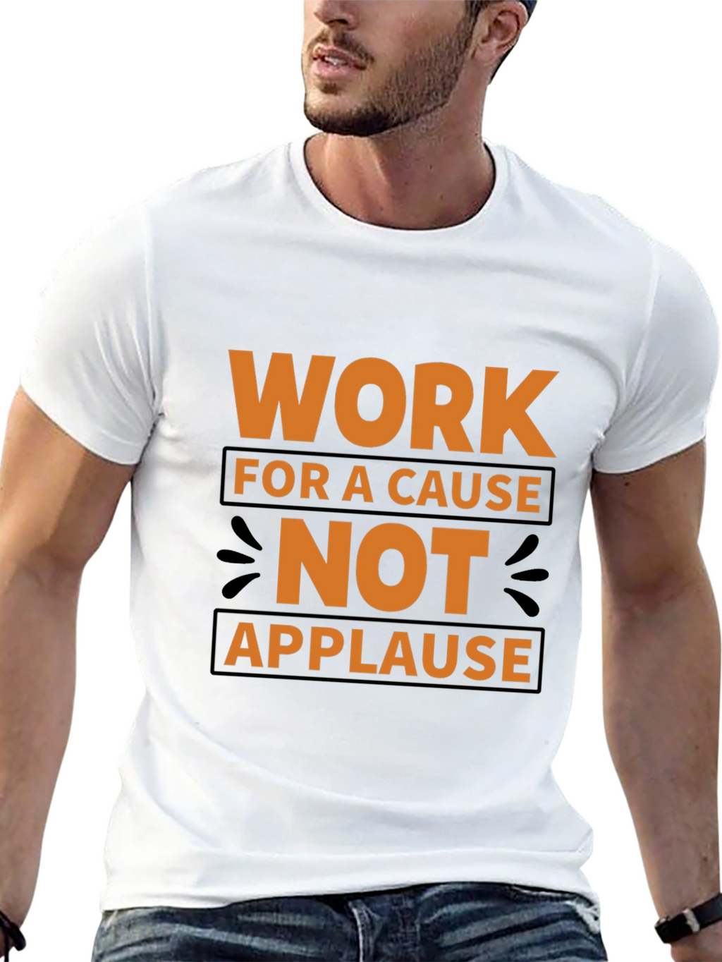 Work For A Cause Black T-Shirt